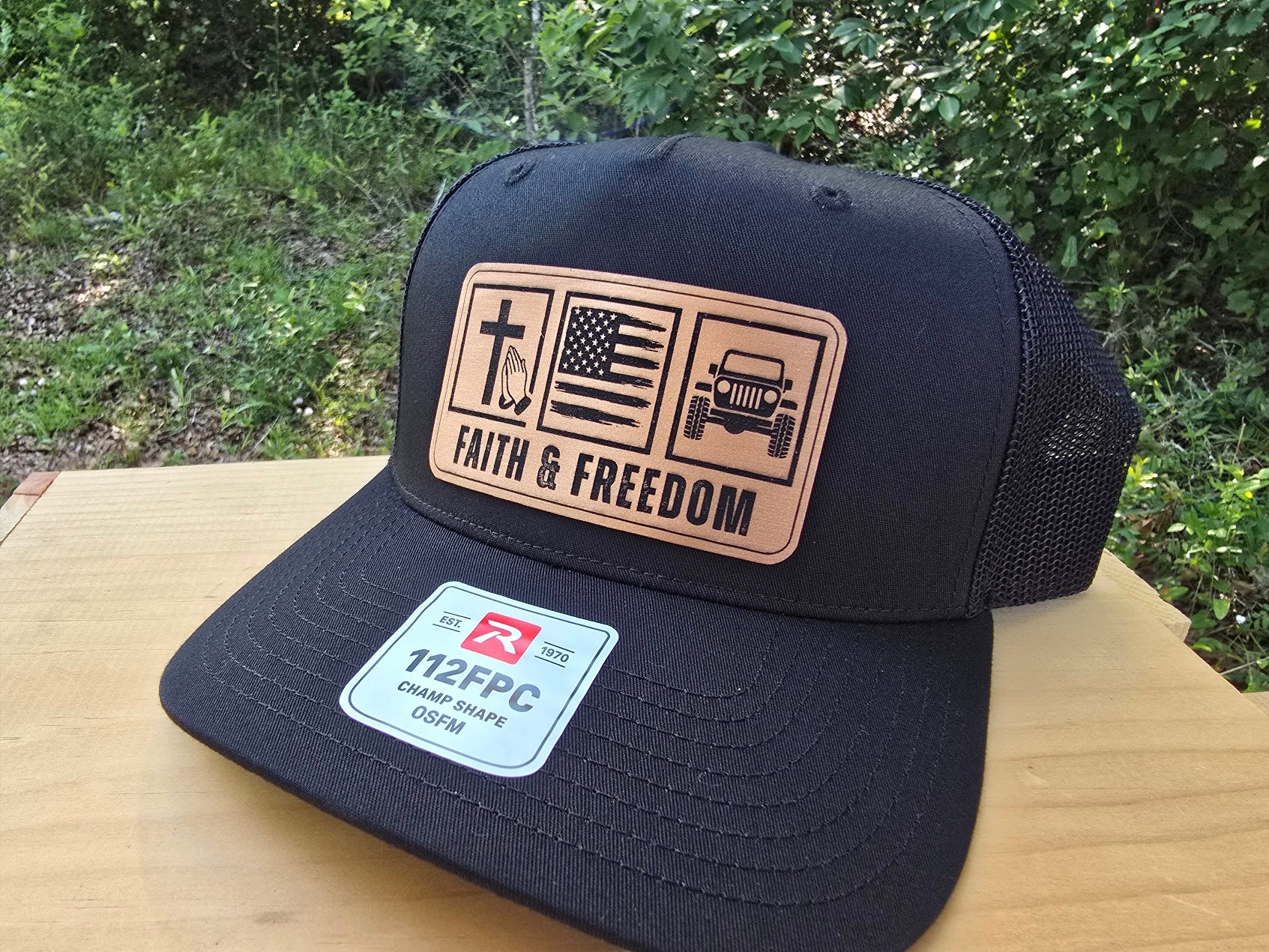 Faith & Freedom Hat Patch Hat Richardson 112FP