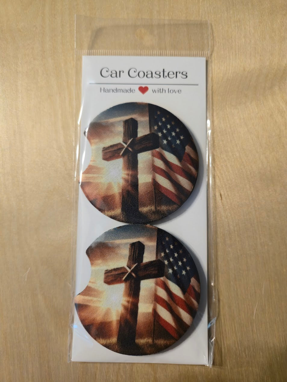 Premium Neoprene Car Coasters (Set of 2)