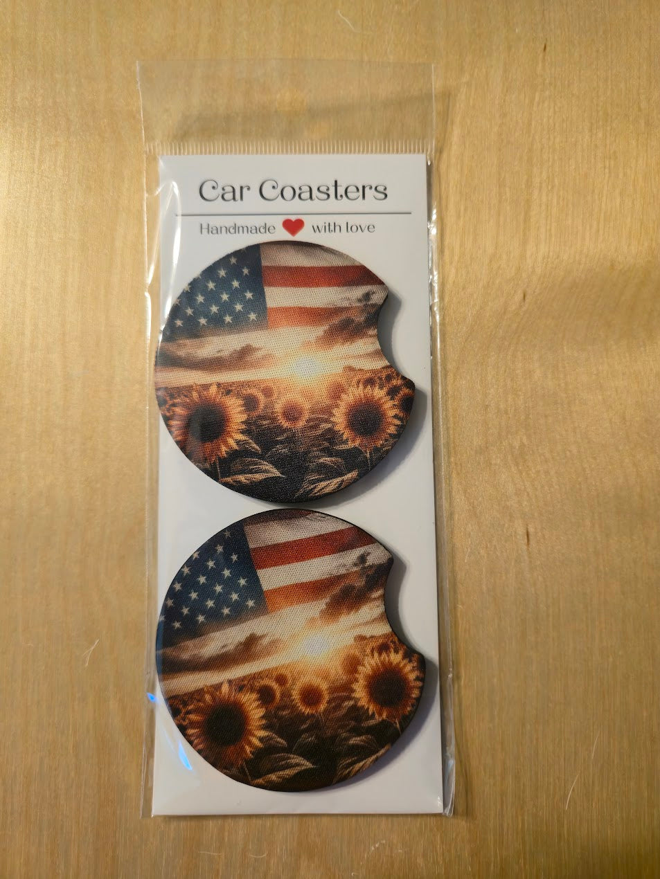 Premium Neoprene Car Coasters (Set of 2)