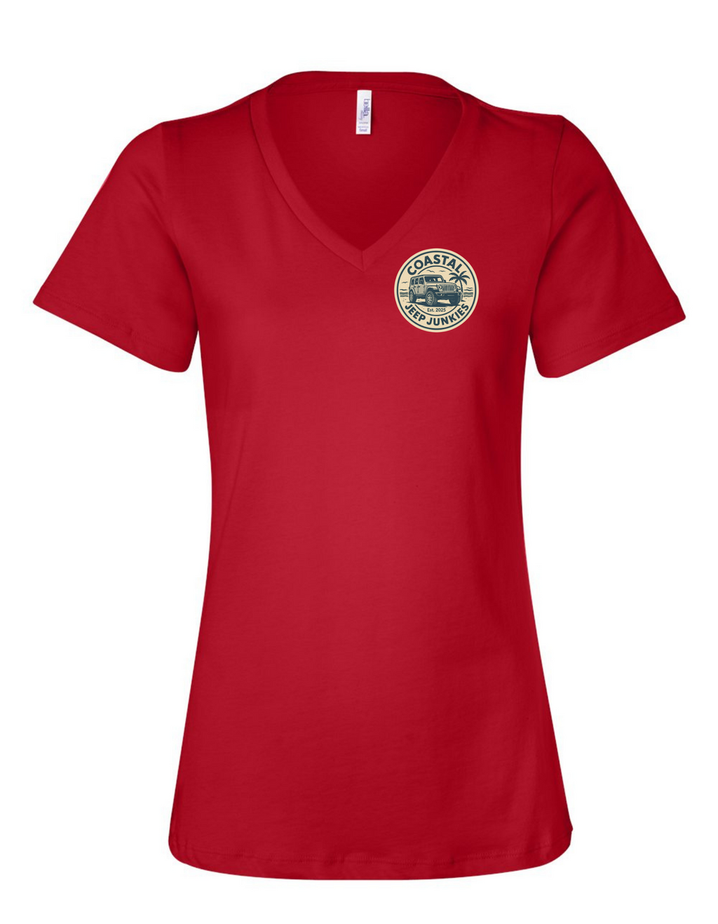 Coastal Jeep Junkies Women's Relaxed V-Neck Tee