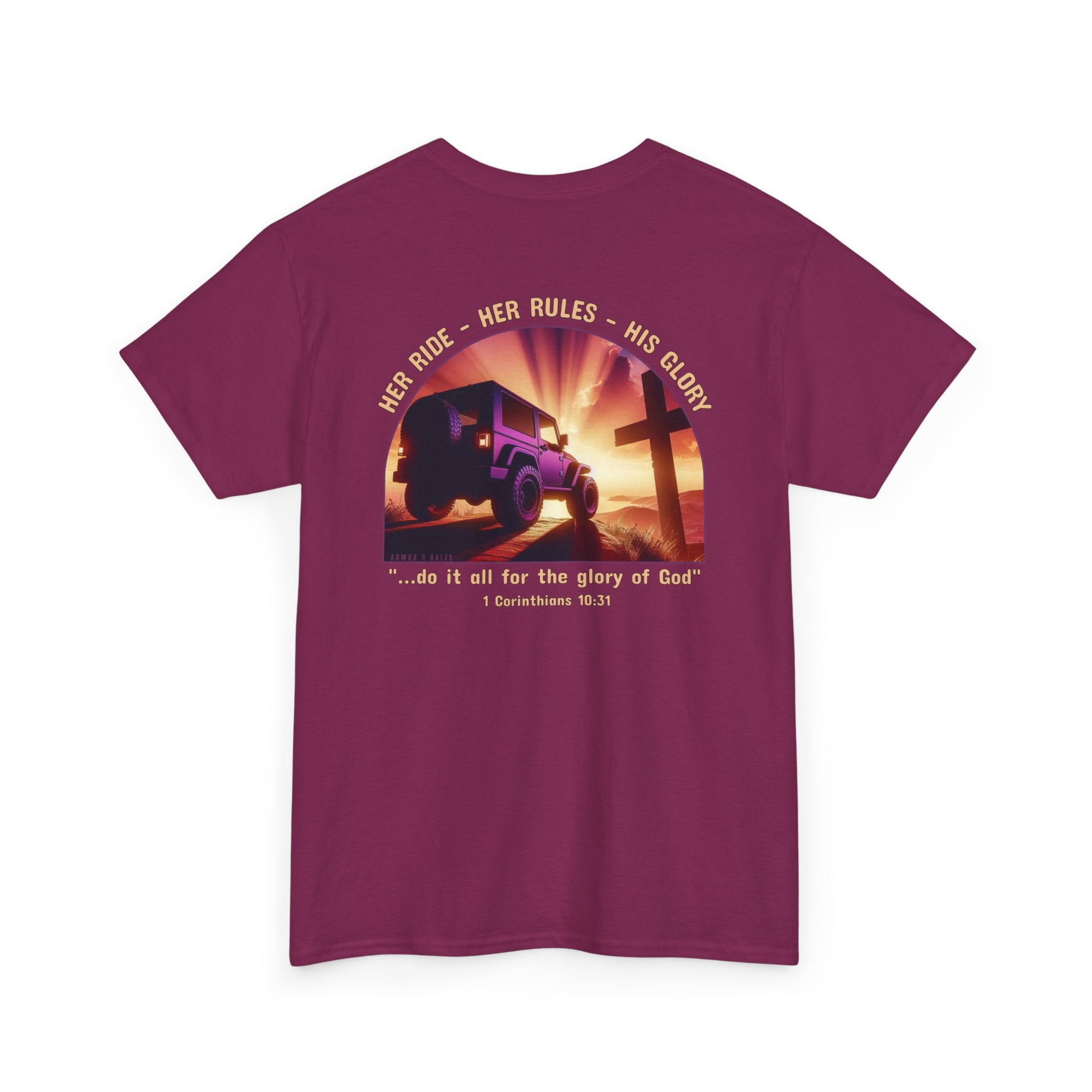 Her Ride • Her Rules • His Glory Ladies’ T-Shirt