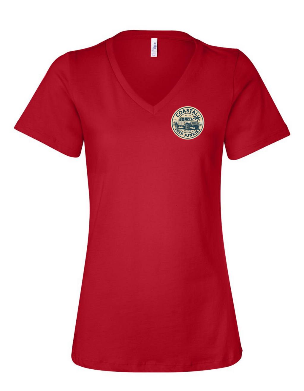Coastal Jeep Junkies Women's Relaxed V-Neck Tee