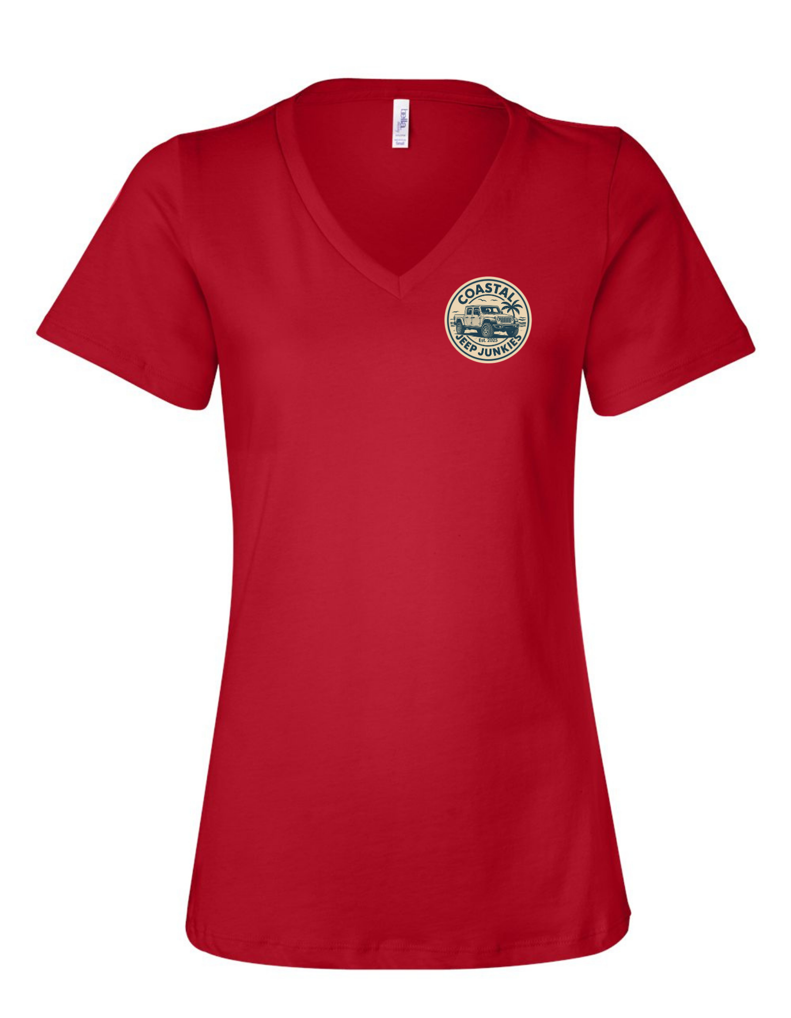 Coastal Jeep Junkies Women's Relaxed V-Neck Tee
