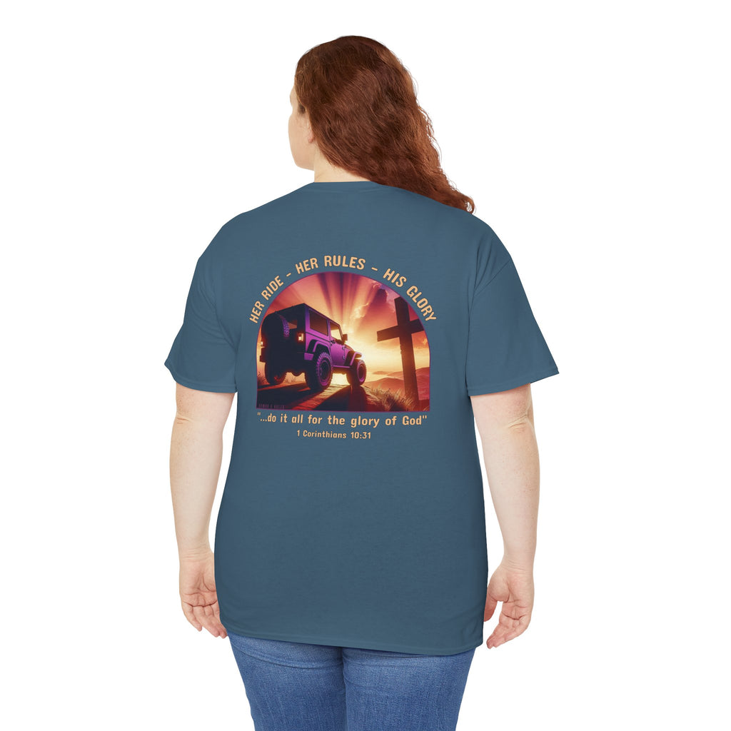 Her Ride • Her Rules • His Glory Ladies’ T-Shirt