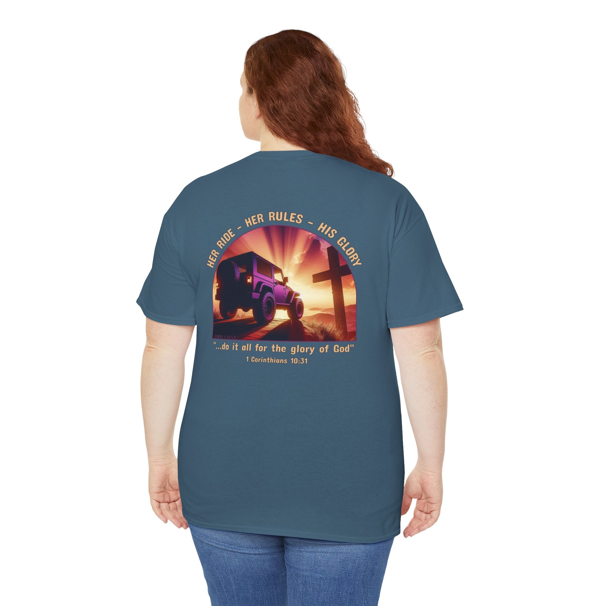 Her Ride • Her Rules • His Glory Ladies’ T-Shirt