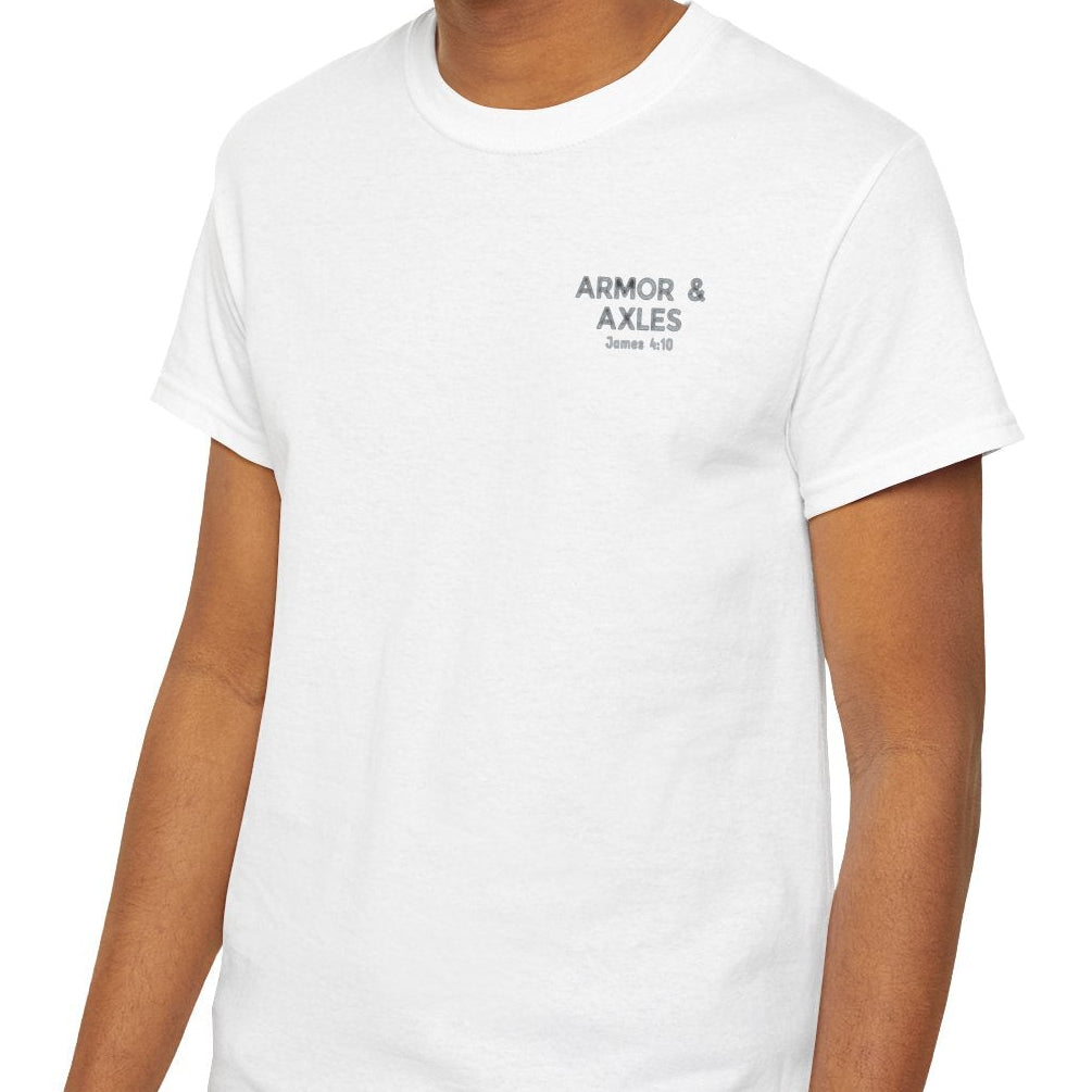 Deflate to Elevate Christian off-road t-shirt

Faith-based 4x4 off-road apparel by Armor & Axles

Humility inspired off-road lifestyle t-shirt