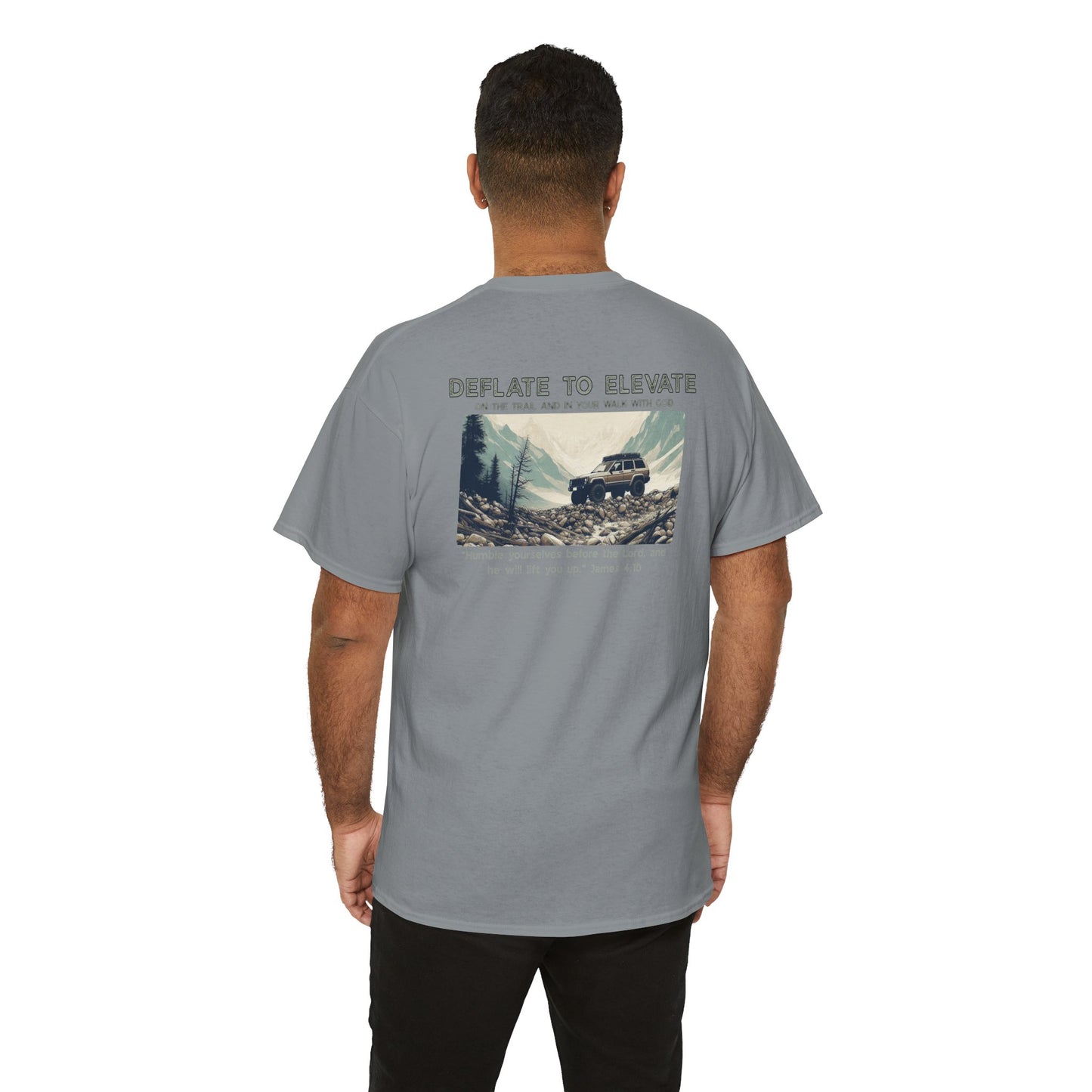 Deflate To Elevate Unisex Heavy Cotton Tee