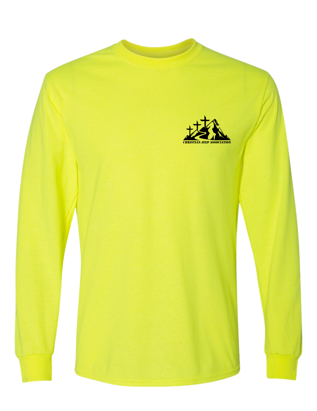 CJA Trail Guide DryBlend® Long Sleeve Tee – Safety Green