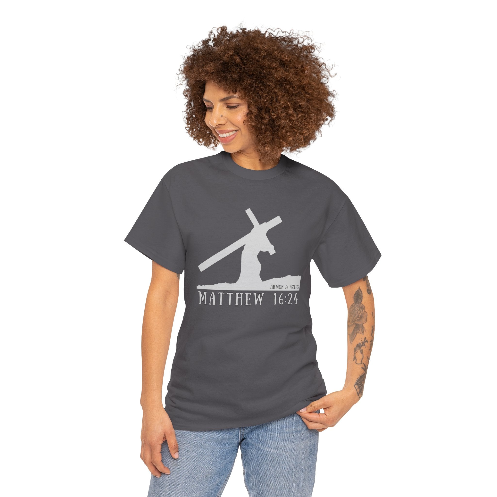 Carry the Cross – Matthew 16:24 Tee