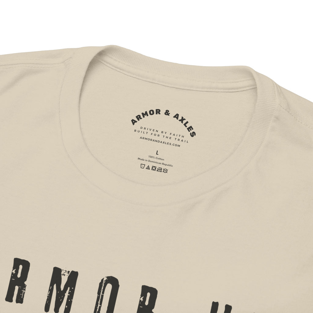 Armor Up, Battle On – Ephesians 6:11 Christian T-Shirt