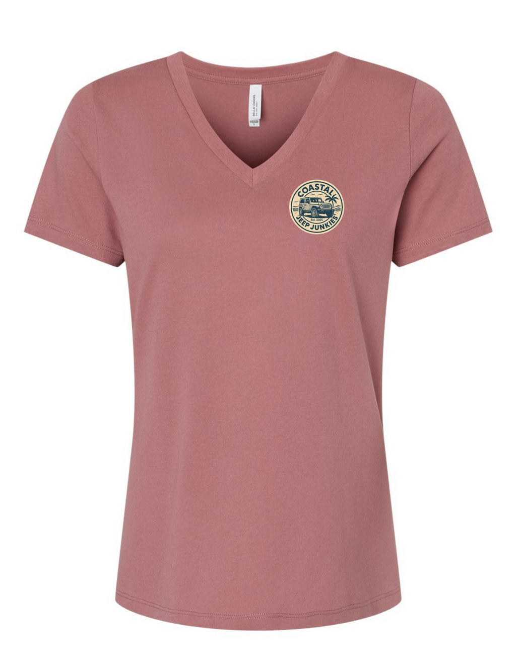 Coastal Jeep Junkies Women's Relaxed V-Neck Tee