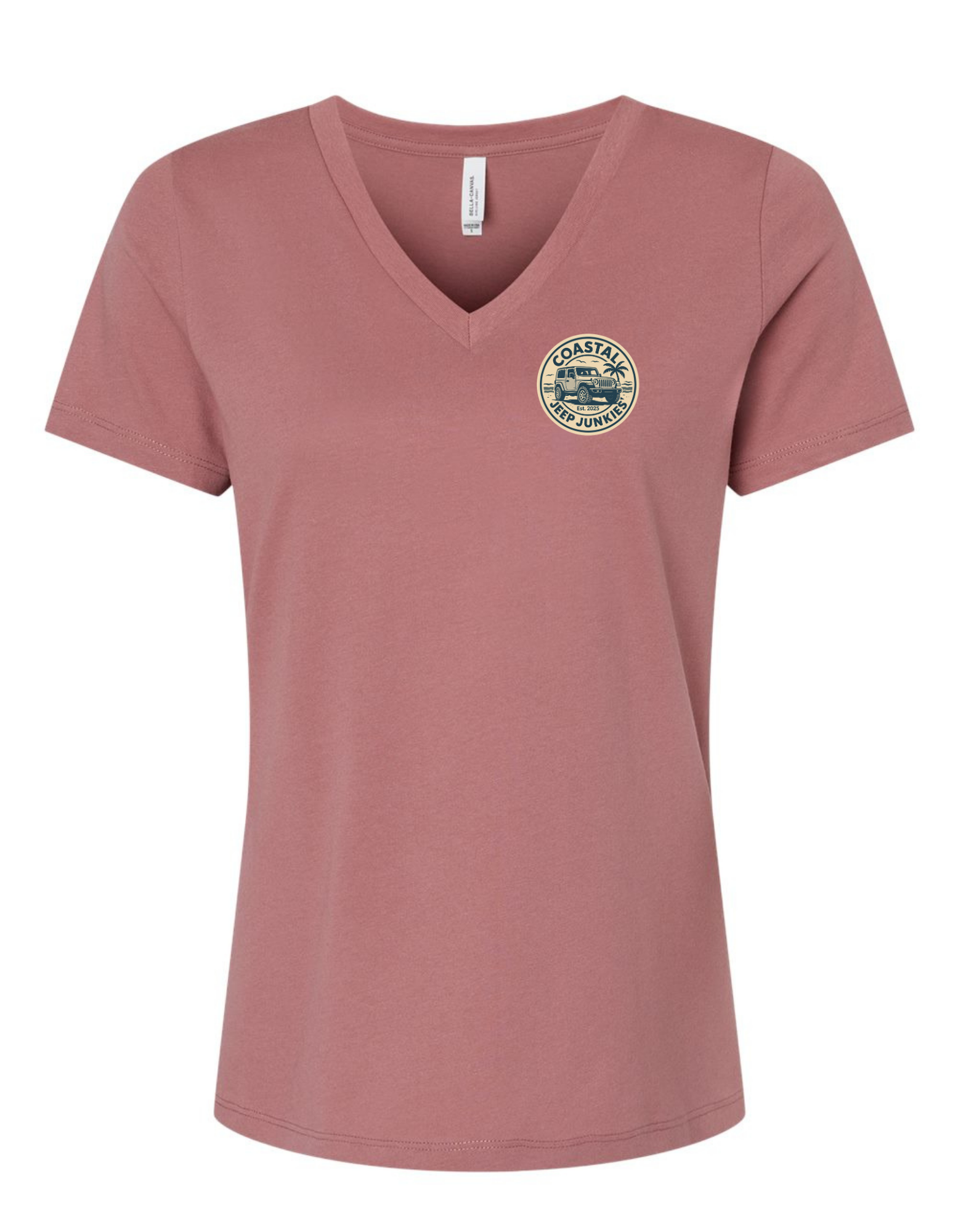 Coastal Jeep Junkies Women's Relaxed V-Neck Tee