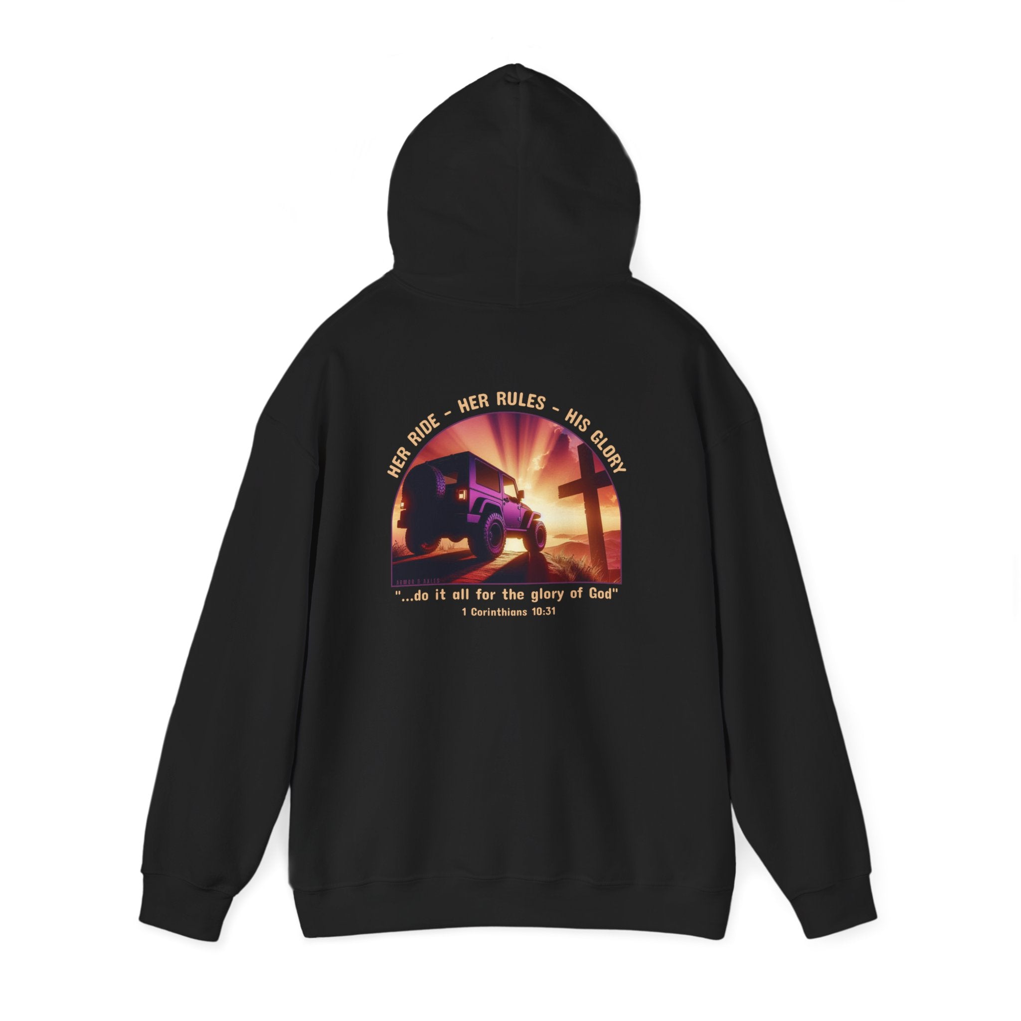 Her Ride Her Rules His Glory Blend Hooded Sweatshirt