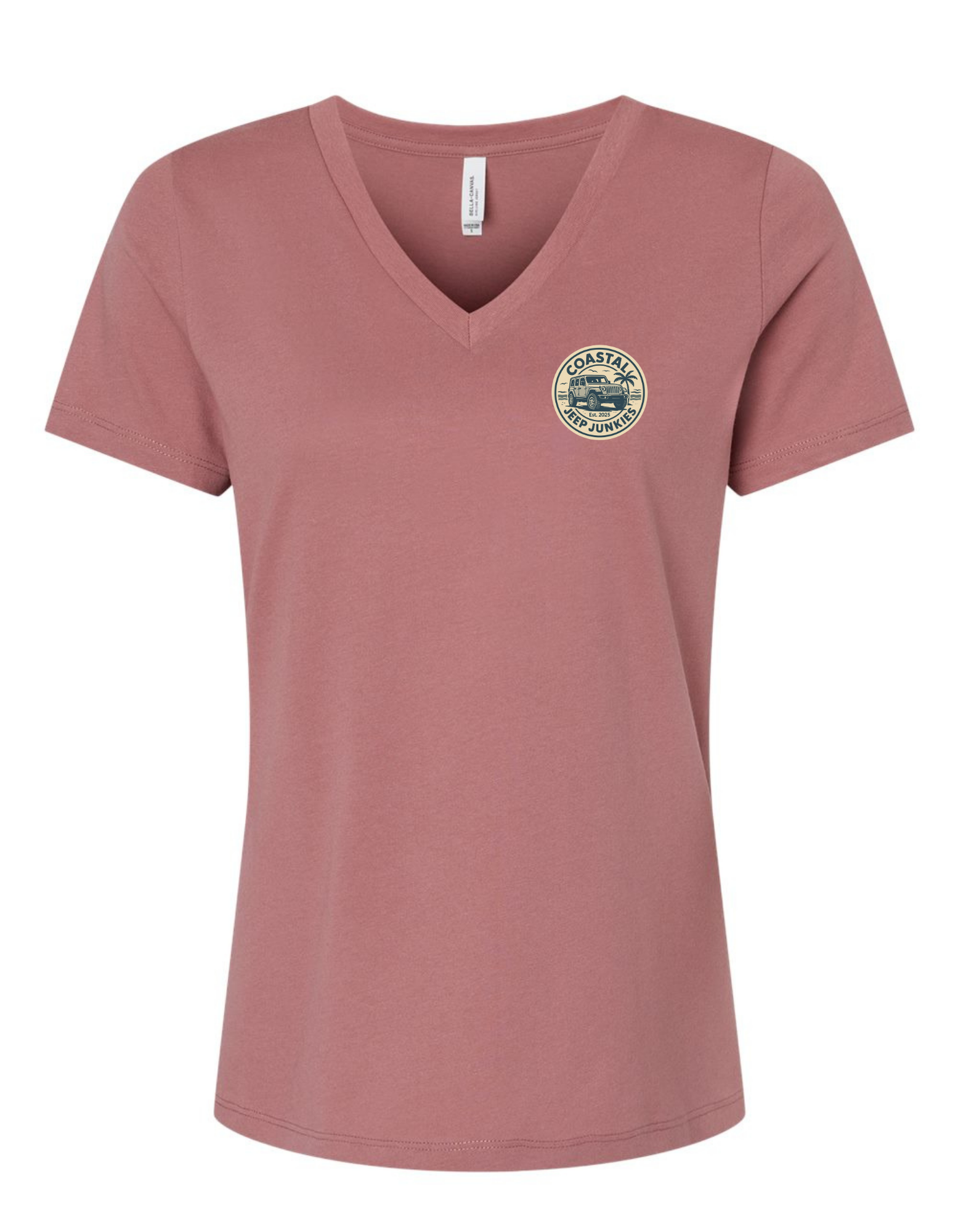 Coastal Jeep Junkies Women's Relaxed V-Neck Tee