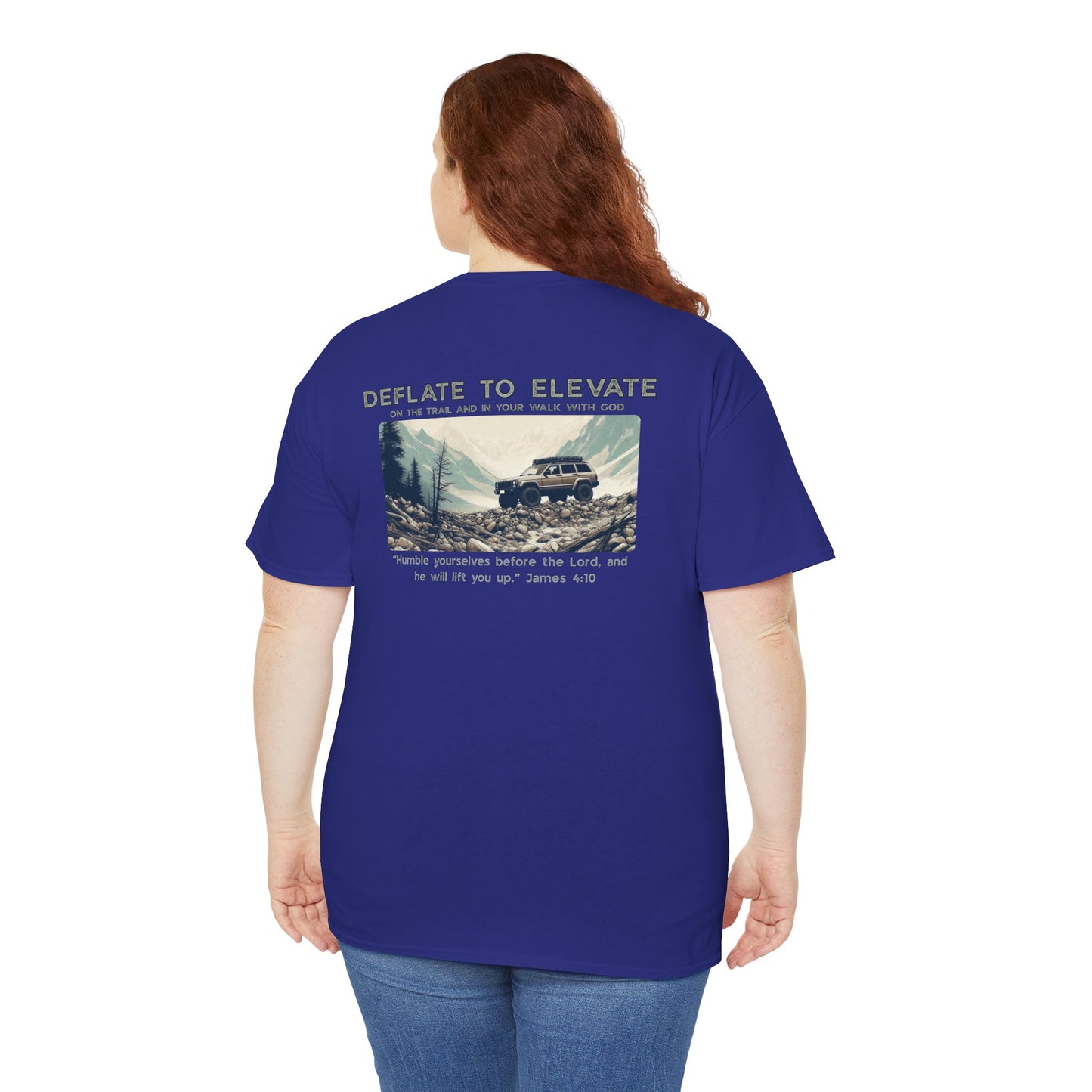 Deflate To Elevate Unisex Heavy Cotton Tee