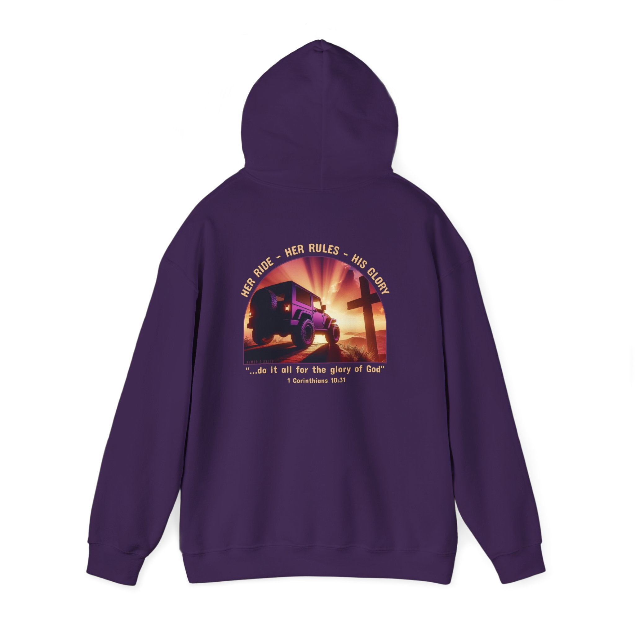 Her Ride Her Rules His Glory Blend Hooded Sweatshirt