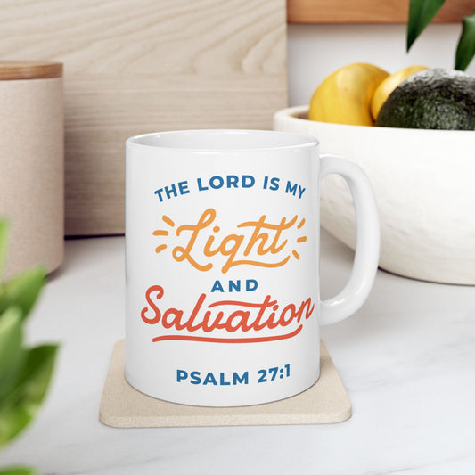 Psalms 27:1 Ceramic Mug