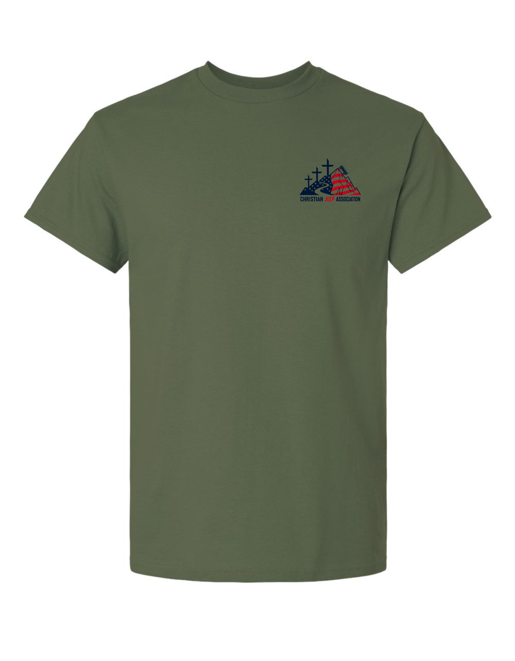 Official Christian Jeep Association Patriotic Off-Road T-Shirt