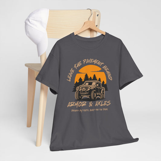 Leave The Pavement Behind Heavy Cotton Tee