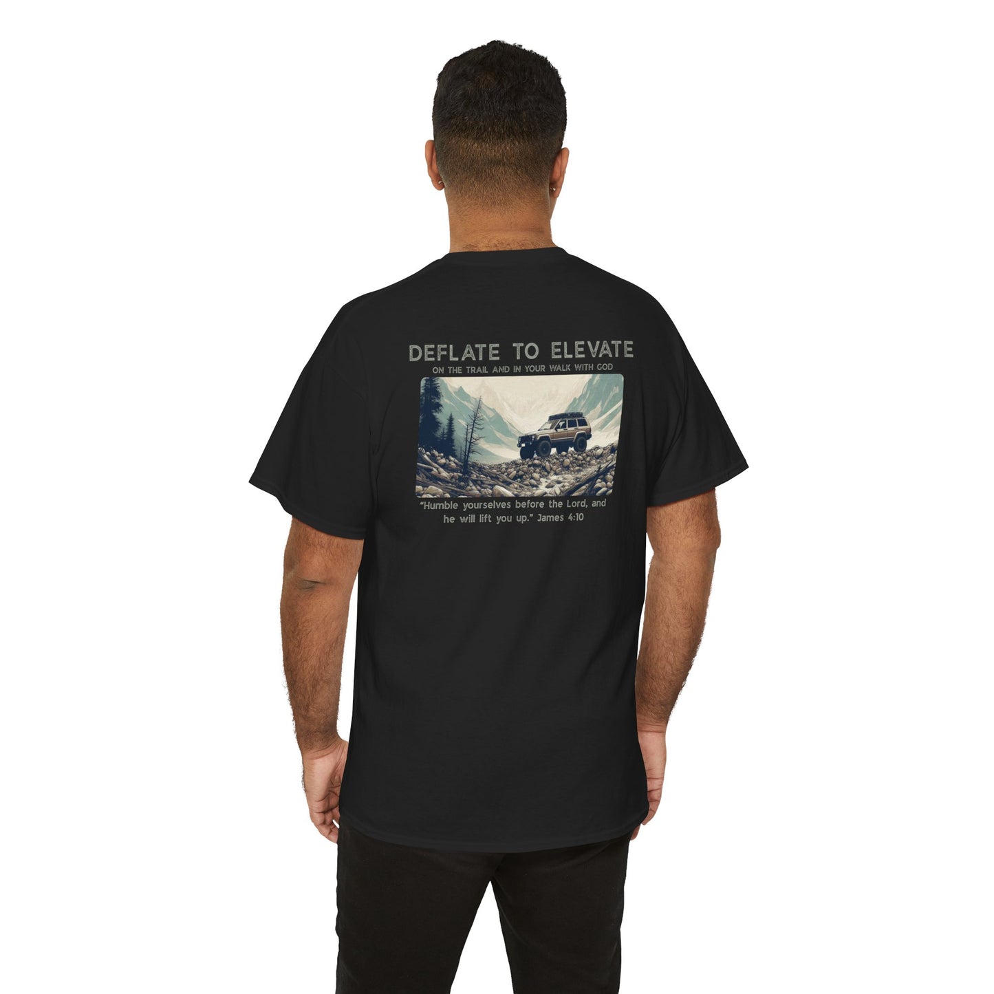 Deflate To Elevate Unisex Heavy Cotton Tee