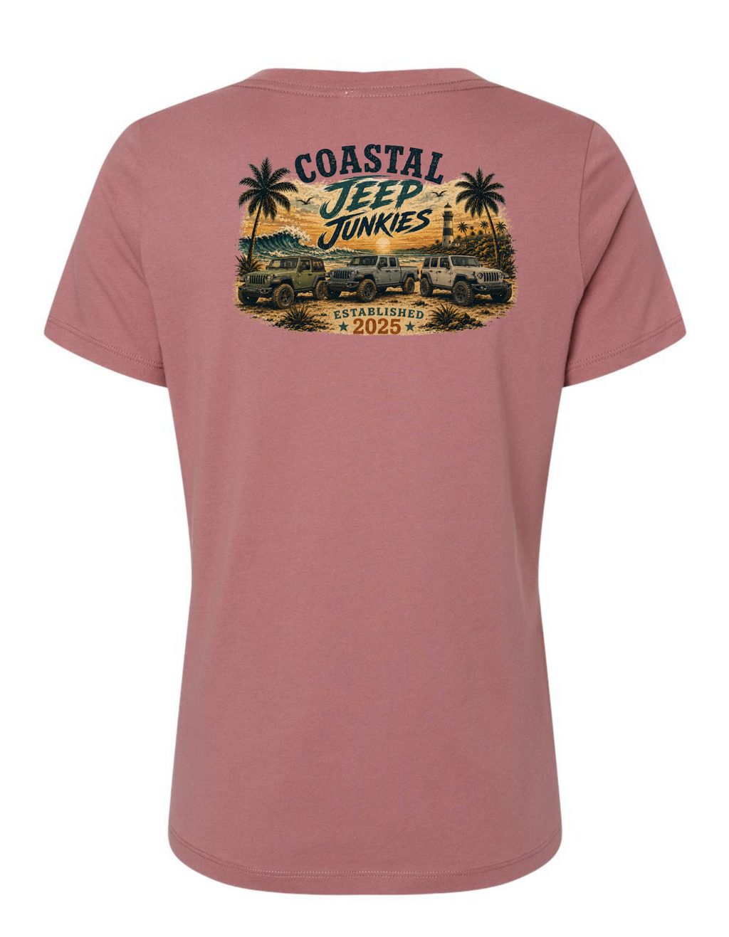 Coastal Jeep Junkies Women's Relaxed V-Neck Tee