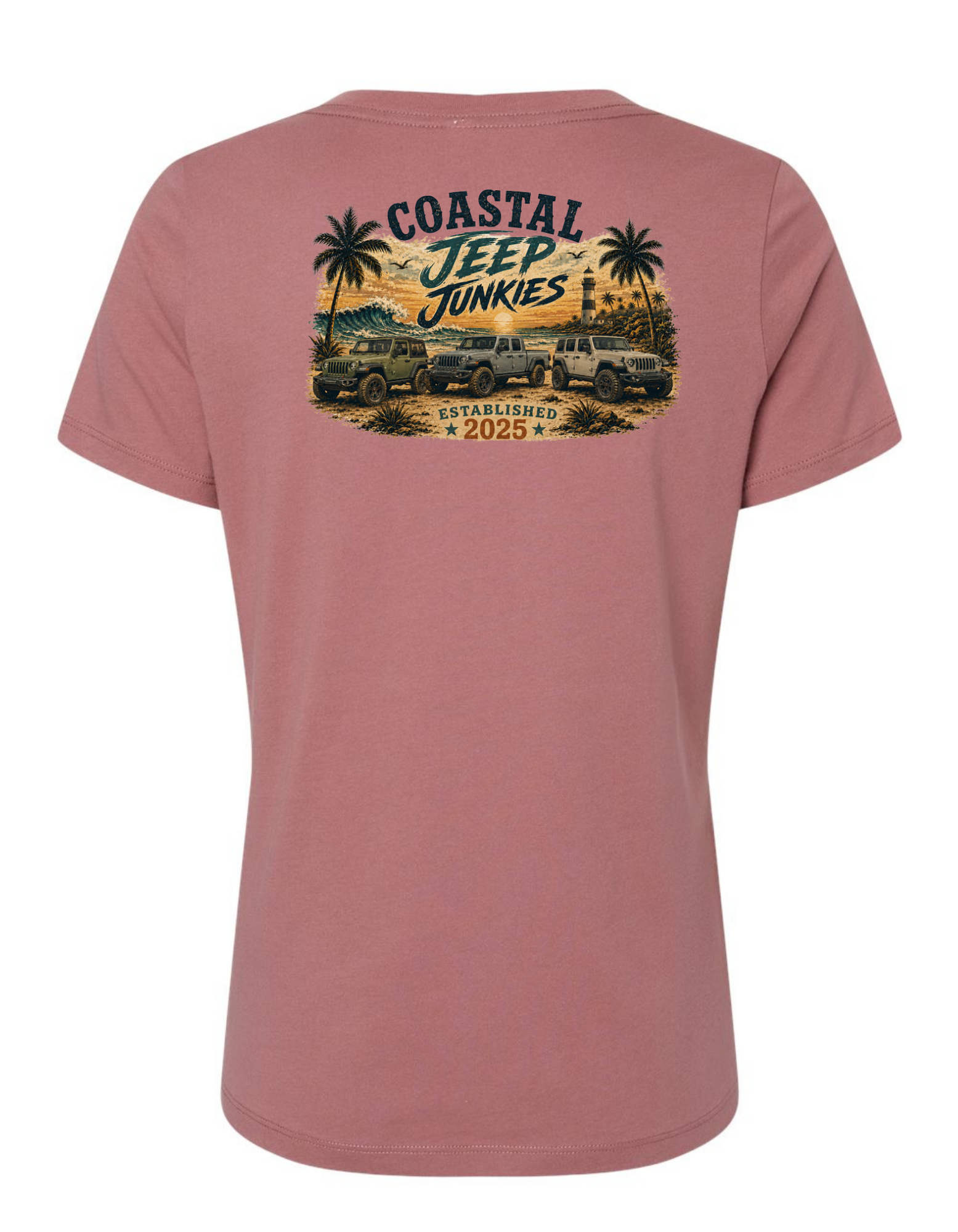 Coastal Jeep Junkies Women's Relaxed V-Neck Tee