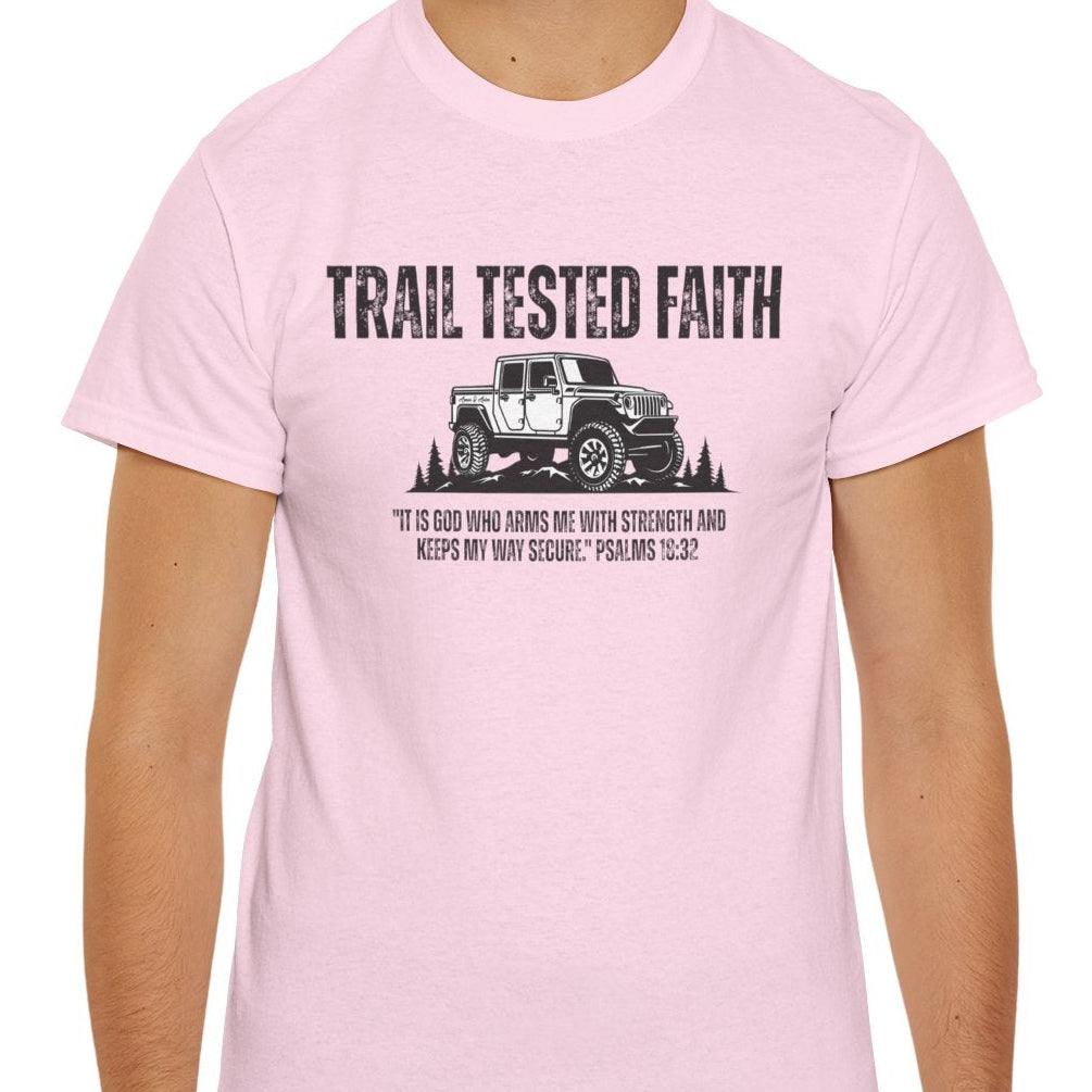 Trail Tested Faith Christian off-road t-shirt

Faith-based 4x4 off-road apparel by Armor & Axles

Christian trail lifestyle t-shirt