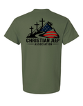 Official Christian Jeep Association Patriotic Off-Road T-Shirt V2