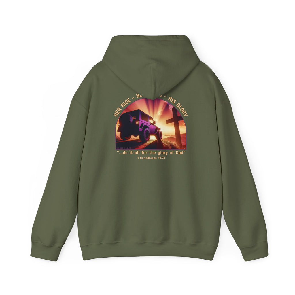 Her Ride Her Rules His Glory Blend Hooded Sweatshirt