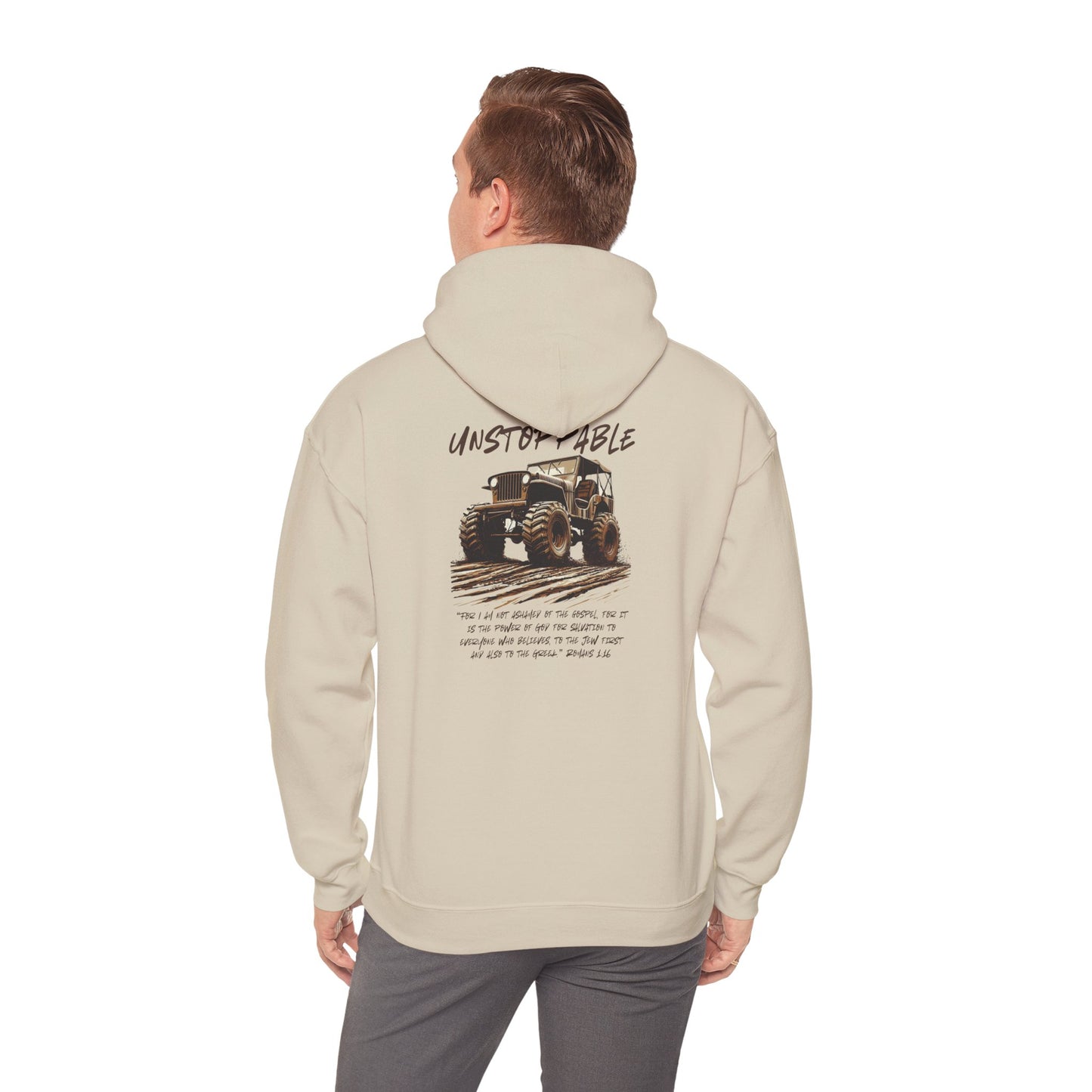 Unstoppable Faith Off-Road Hoodie – Romans 1:16