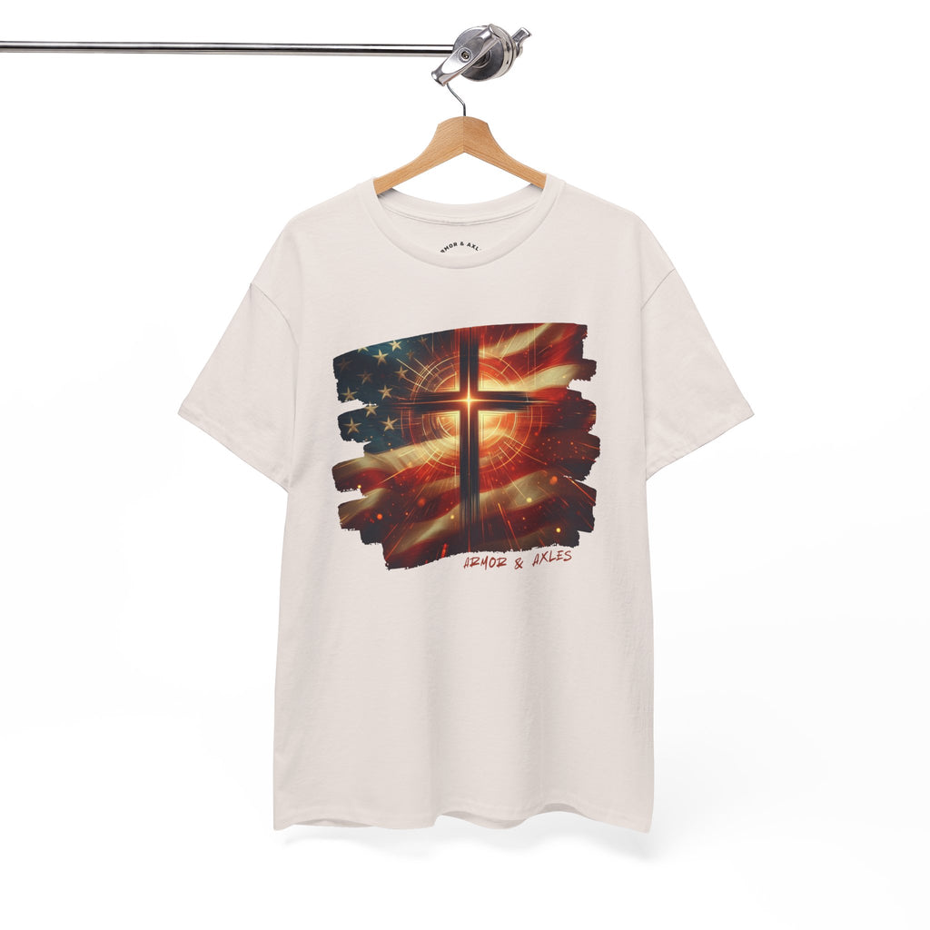 Radiant Cross American Flag T-Shirt