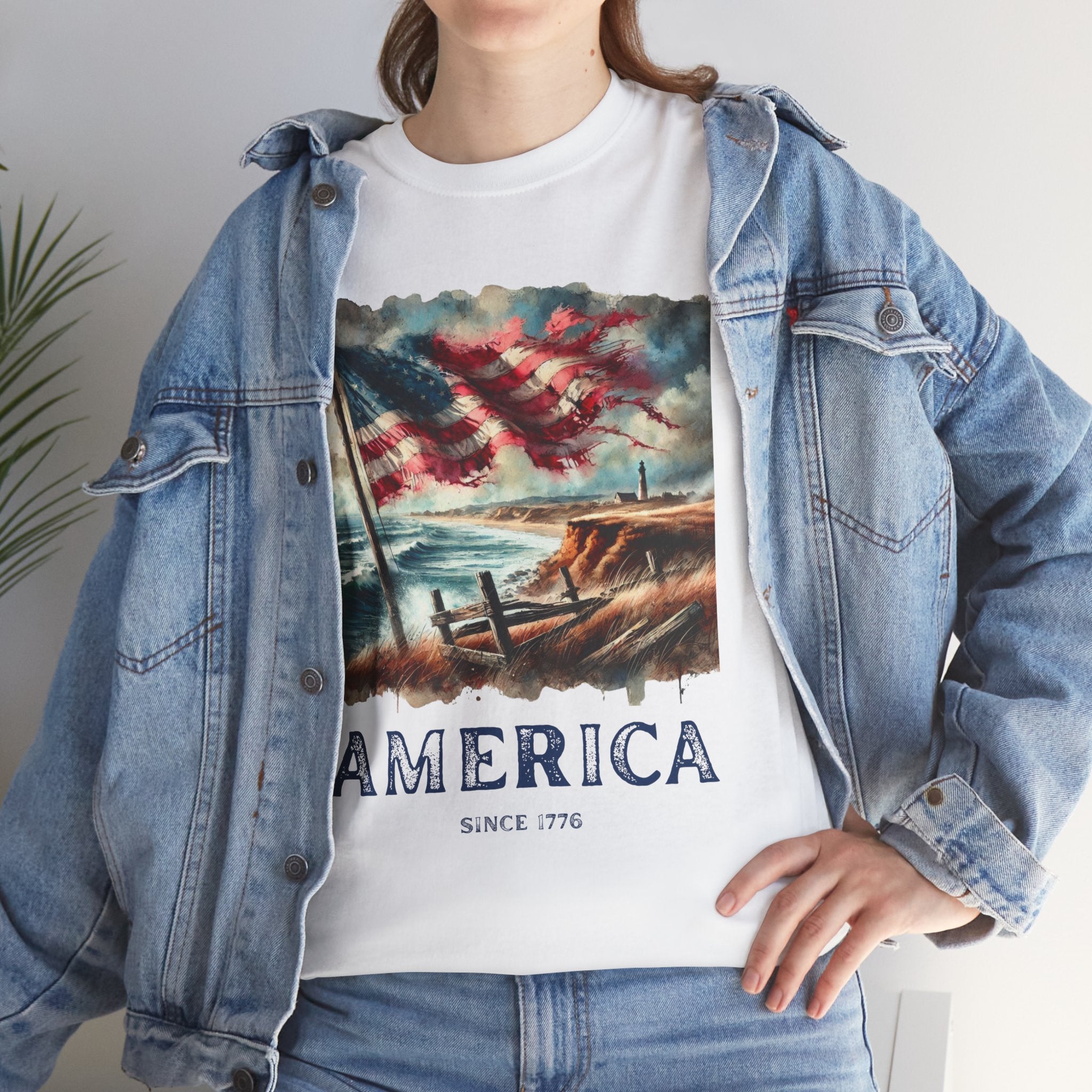 Vintage Style Americana T-Shirt, Casual Summer Tee, 4th of July Shirt, Patriotic Graphic Tee, Gift for Veterans
