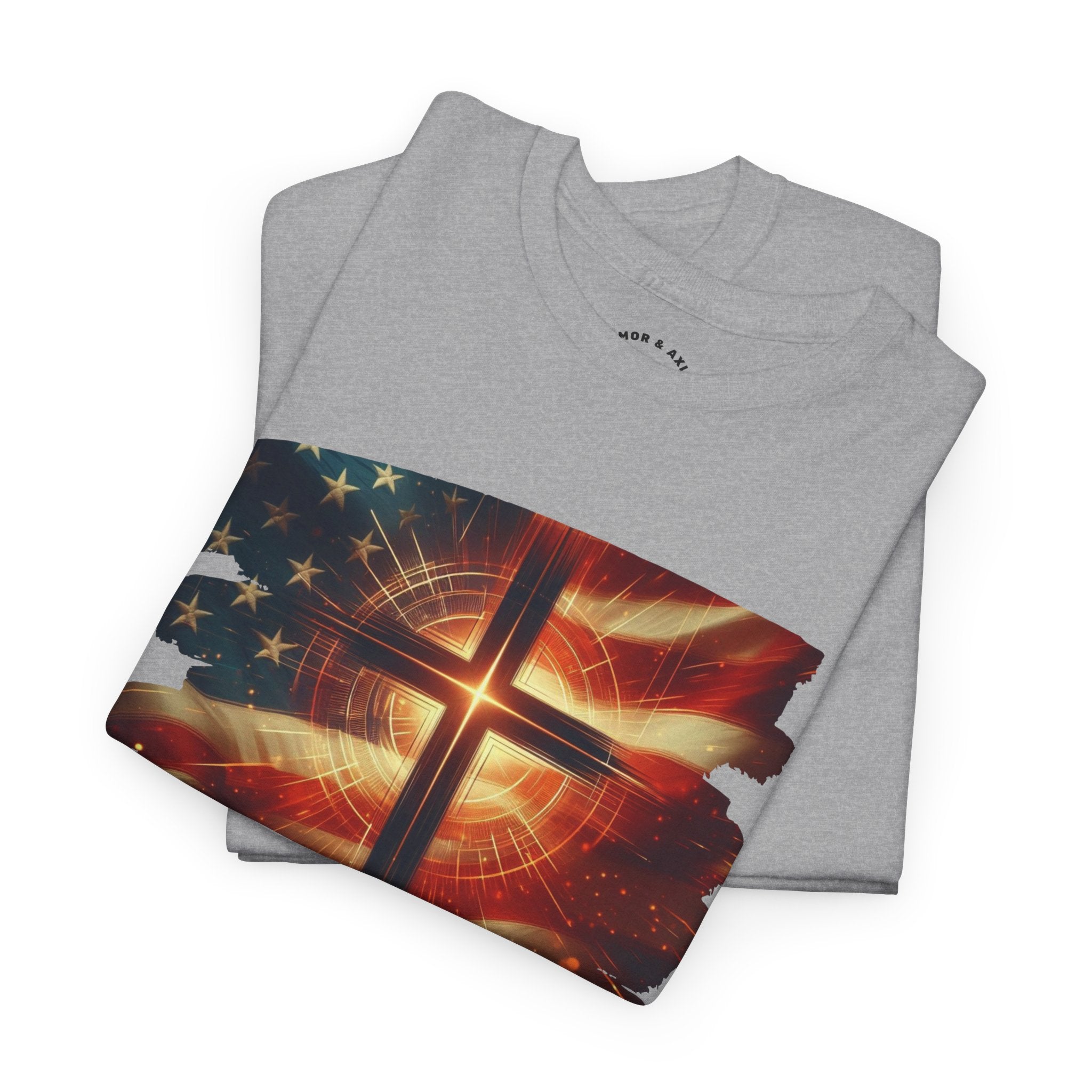 Radiant Cross American Flag T-Shirt