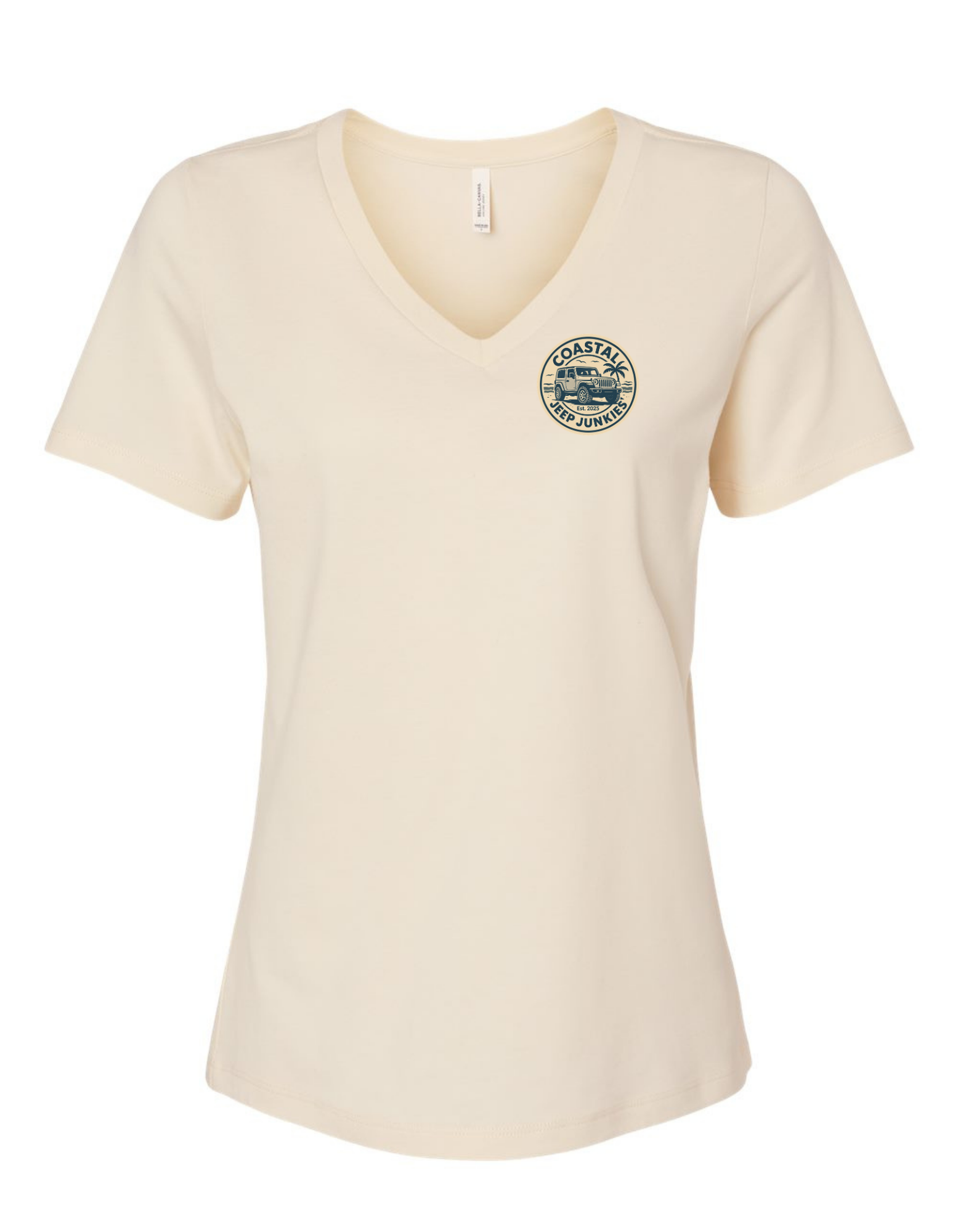 Coastal Jeep Junkies Women's Relaxed V-Neck Tee