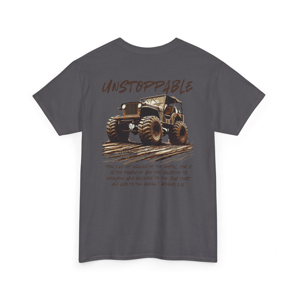 Unstoppable Faith Off-Road T-shirt – Romans 1:16