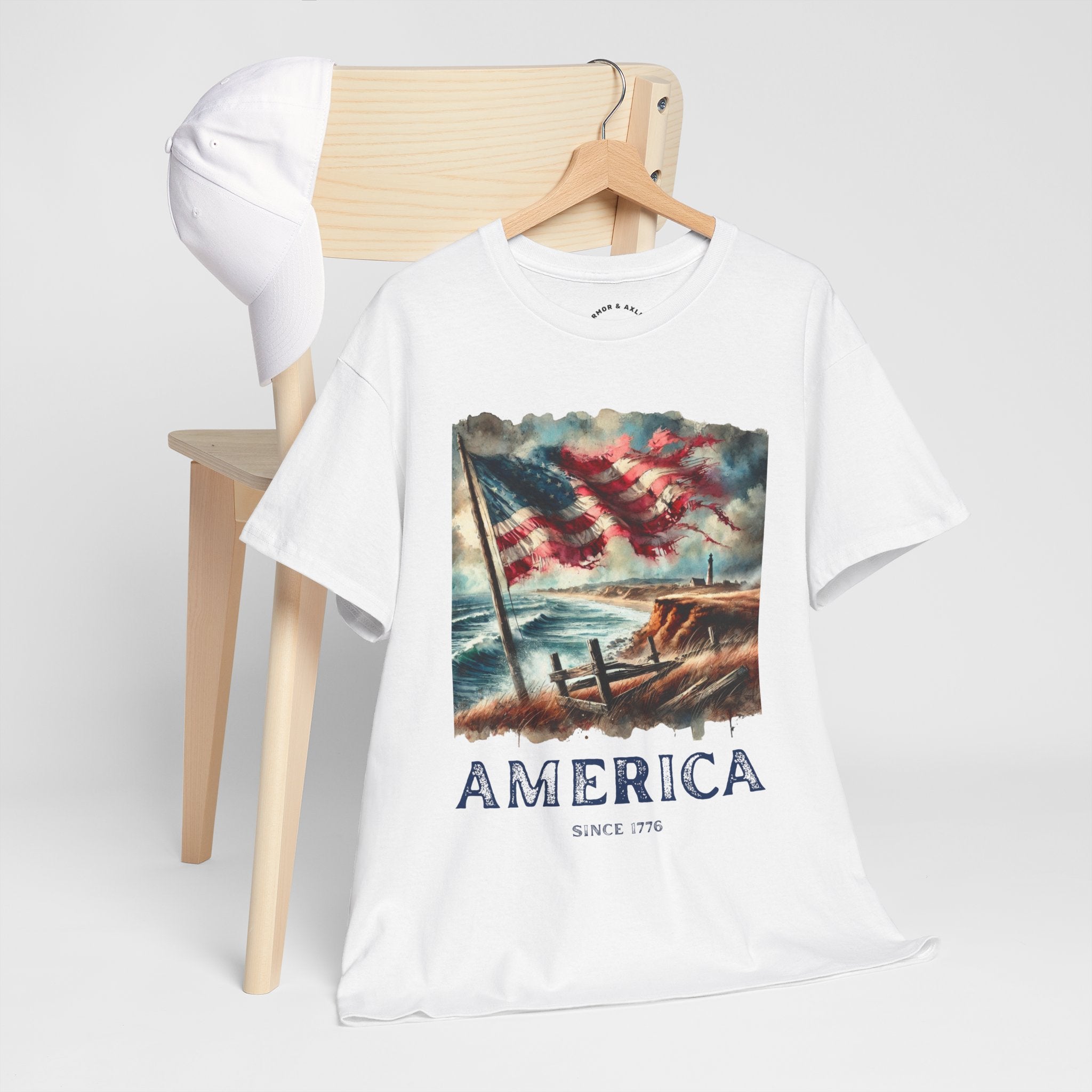 Vintage Style Americana T-Shirt, Casual Summer Tee, 4th of July Shirt, Patriotic Graphic Tee, Gift for Veterans
