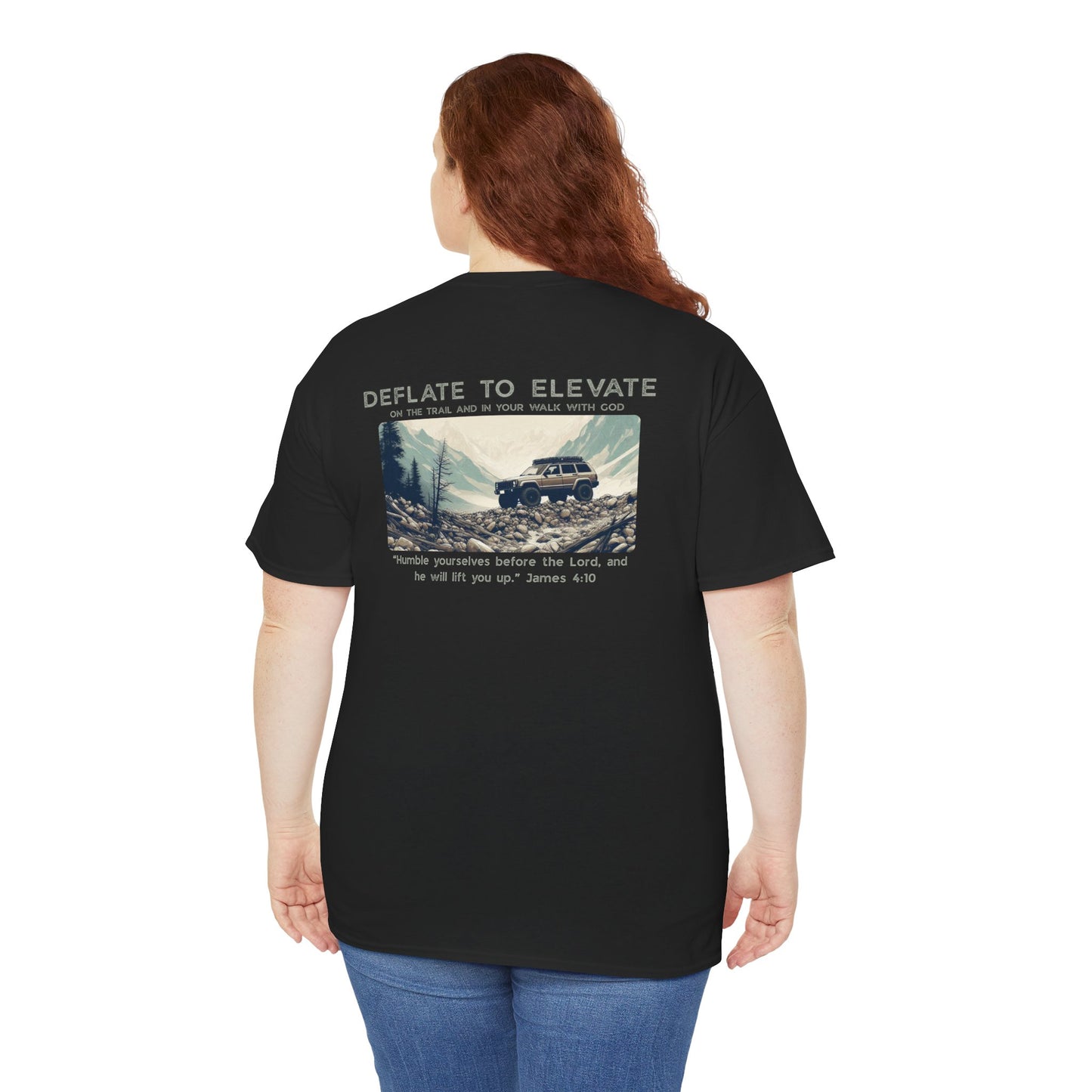 Deflate To Elevate Unisex Heavy Cotton Tee