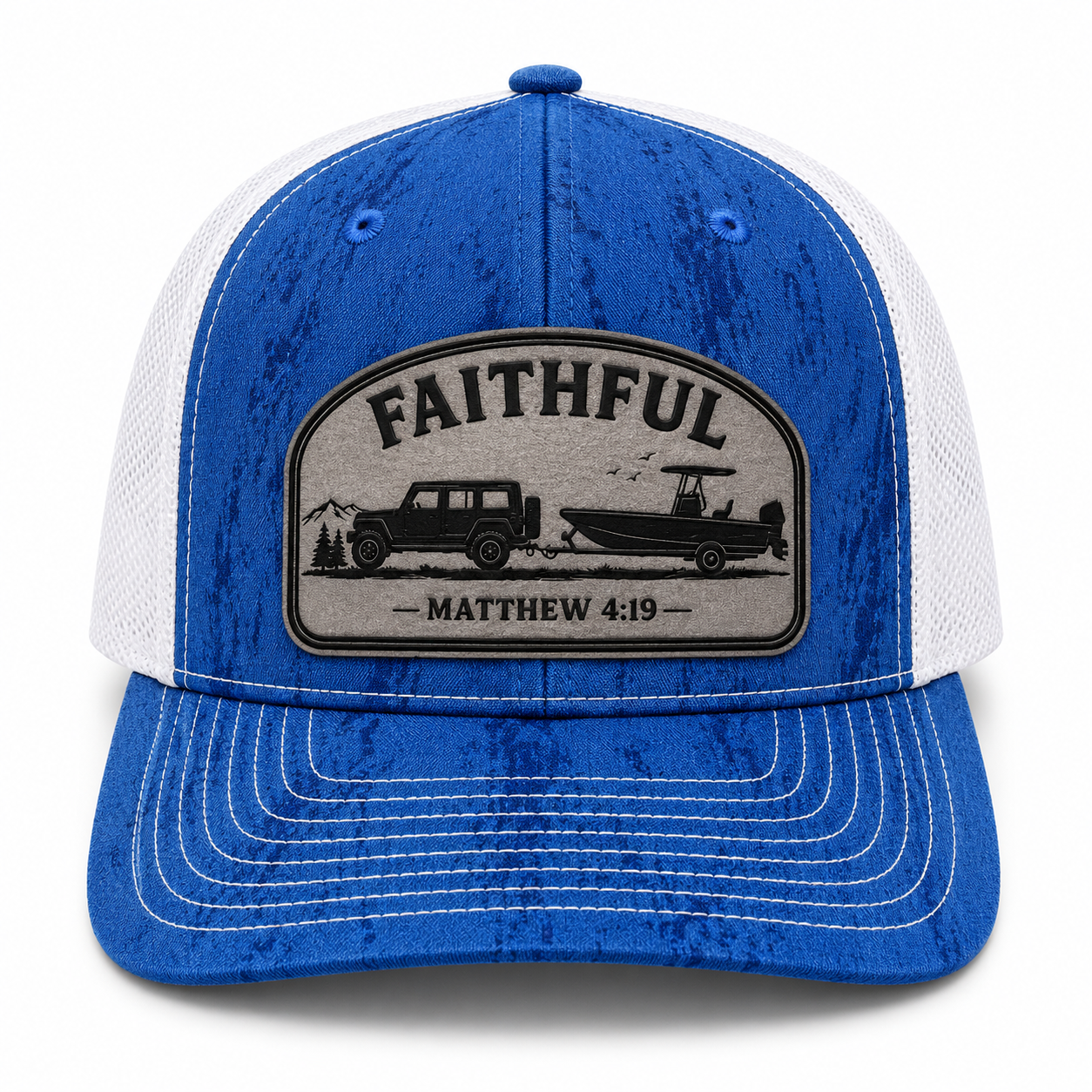 Faithful Richardson 112 Patch Hat | Matthew 4:19 Christian Trucker Cap