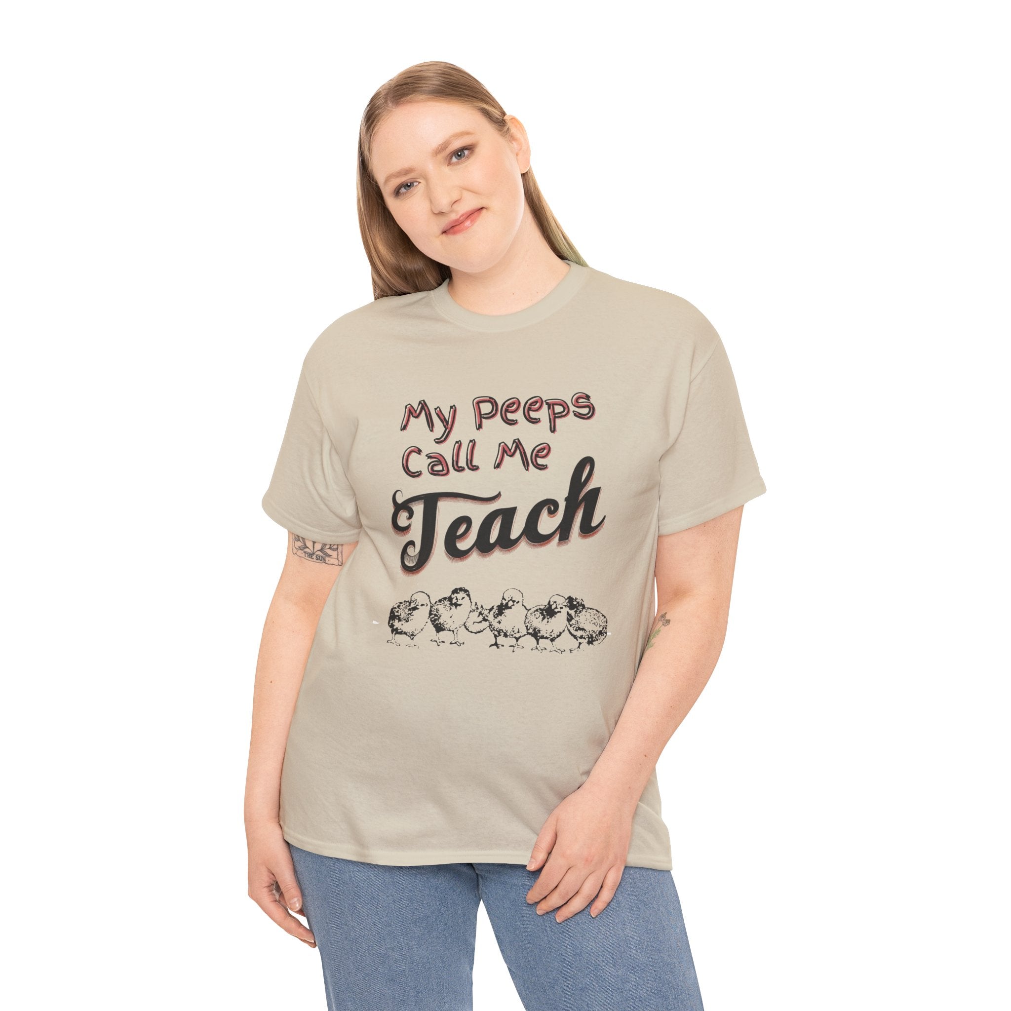 My Peeps Call Me Teach T-Shirt — Cute Teacher Gift Tee