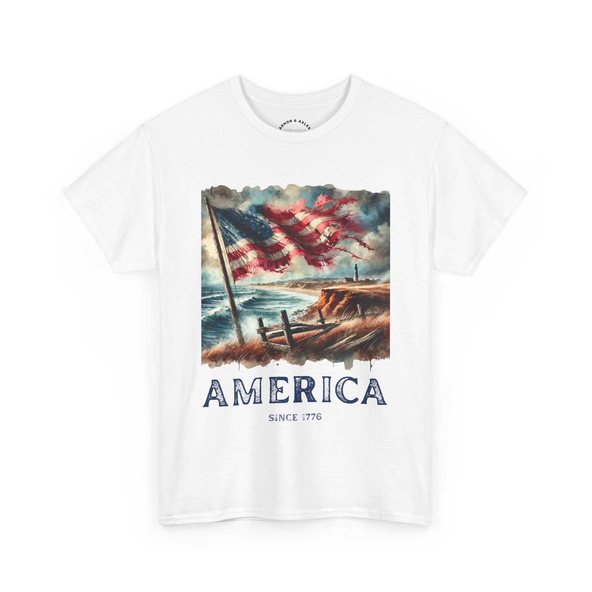 Vintage Style Americana T-Shirt, Casual Summer Tee, 4th of July Shirt, Patriotic Graphic Tee, Gift for Veterans