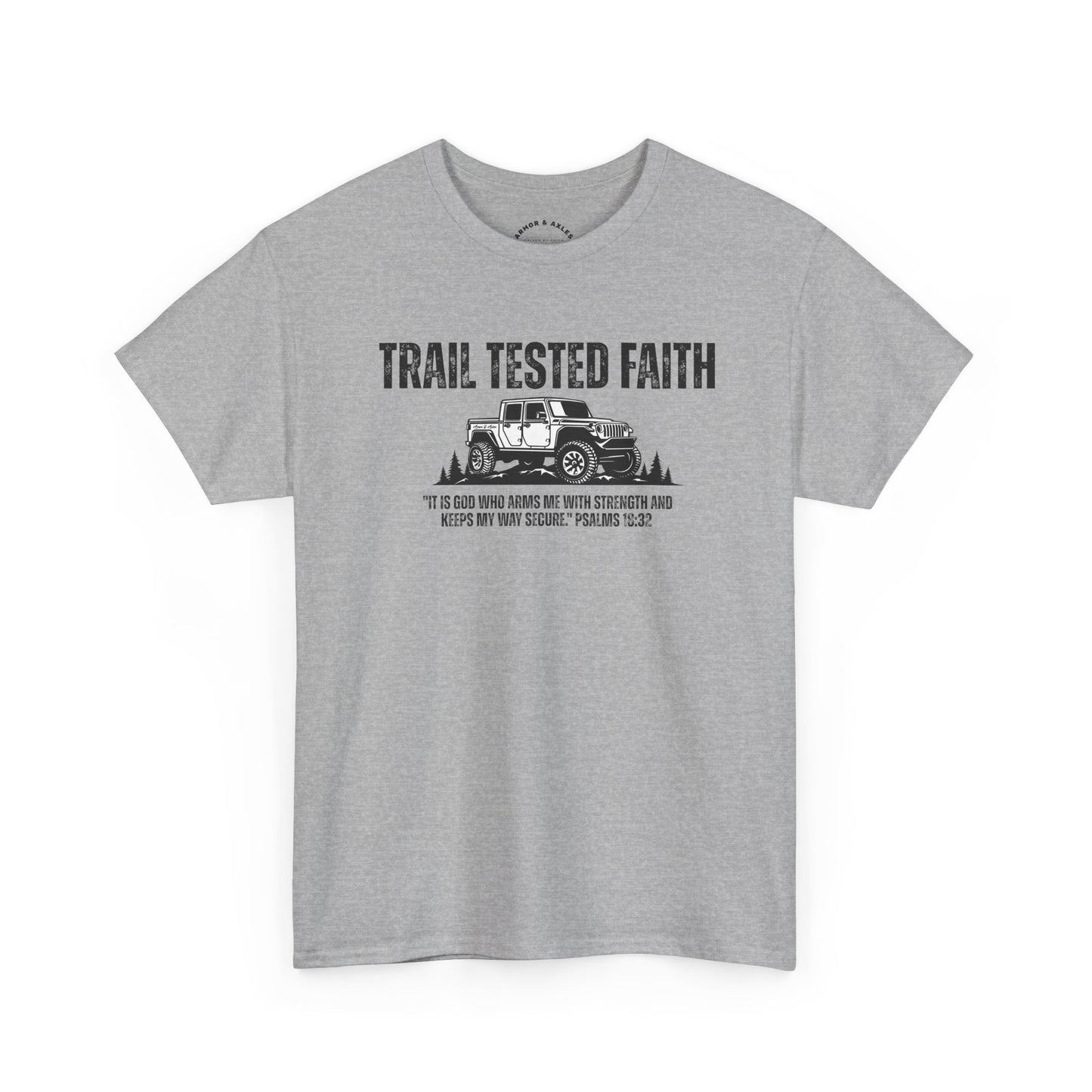 Trail Tested Faith Christian off-road t-shirt

Faith-based 4x4 off-road apparel by Armor & Axles

Christian trail lifestyle t-shirt