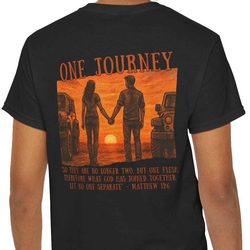 One Journey Christian off-road t-shirt by Armor & Axles

Faith-filled 4x4 t-shirt for off-road and trail lifestyle

Christian faith off-road apparel with minimalist design