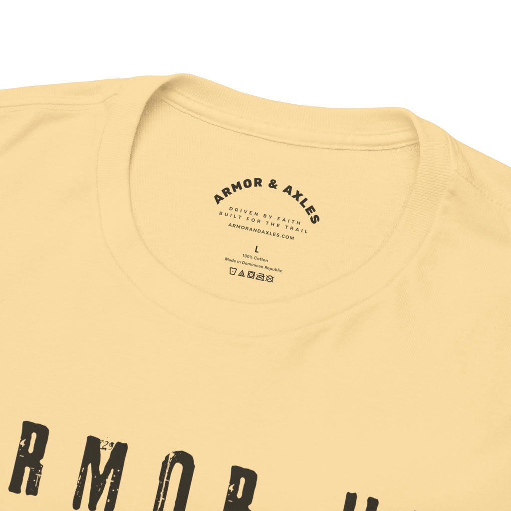 Armor Up, Battle On – Ephesians 6:11 Christian T-Shirt