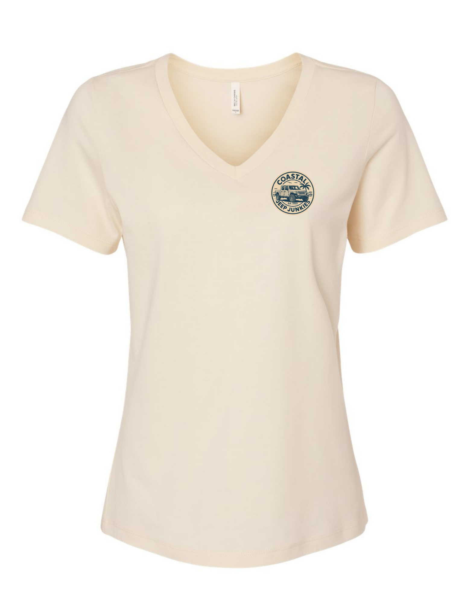 Coastal Jeep Junkies Women's Relaxed V-Neck Tee
