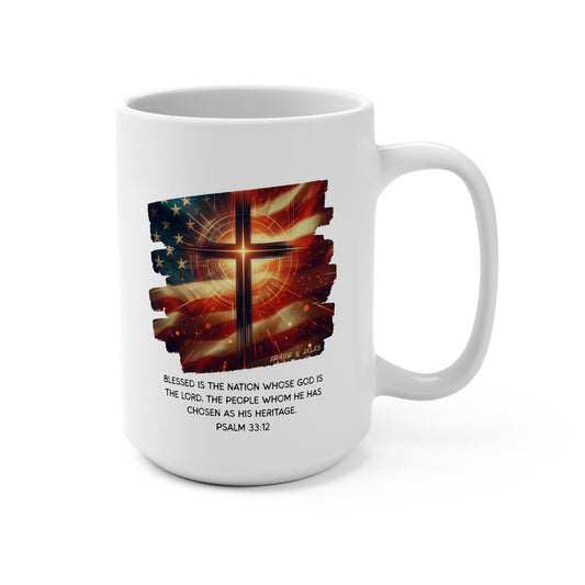 Radiant Cross Ceramic Mug