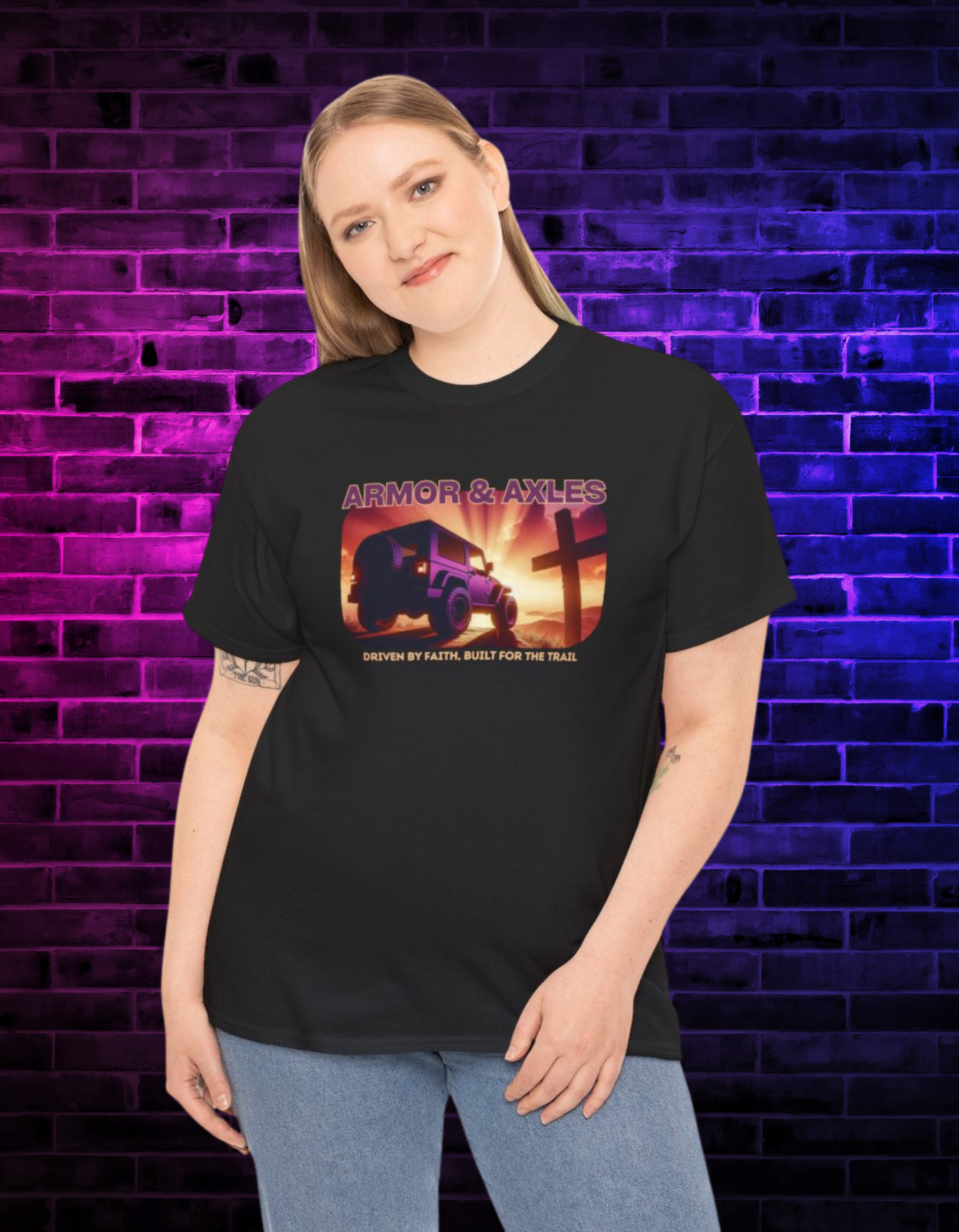 Trails & Redemption – Sunrise Cross Tee