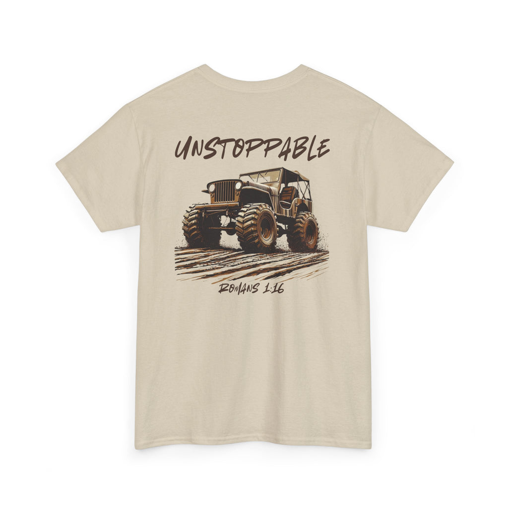 Unstoppable Faith Off-Road Tshirt – Romans 1:16