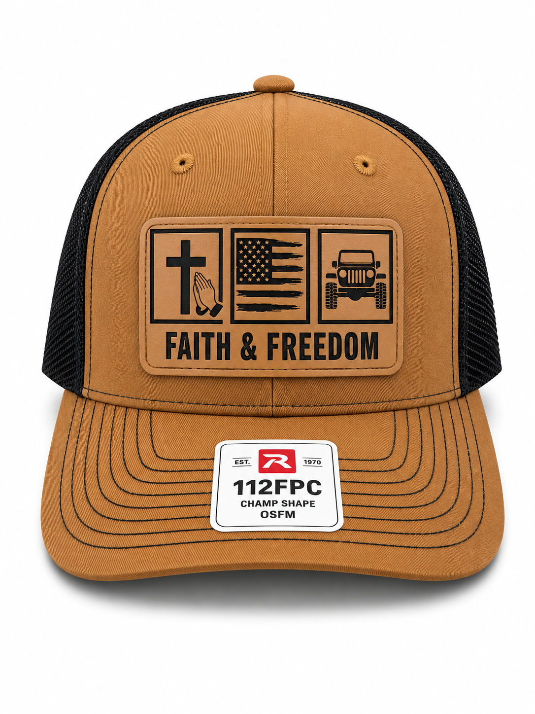Faith & Freedom Hat Patch Hat Richardson 112FP