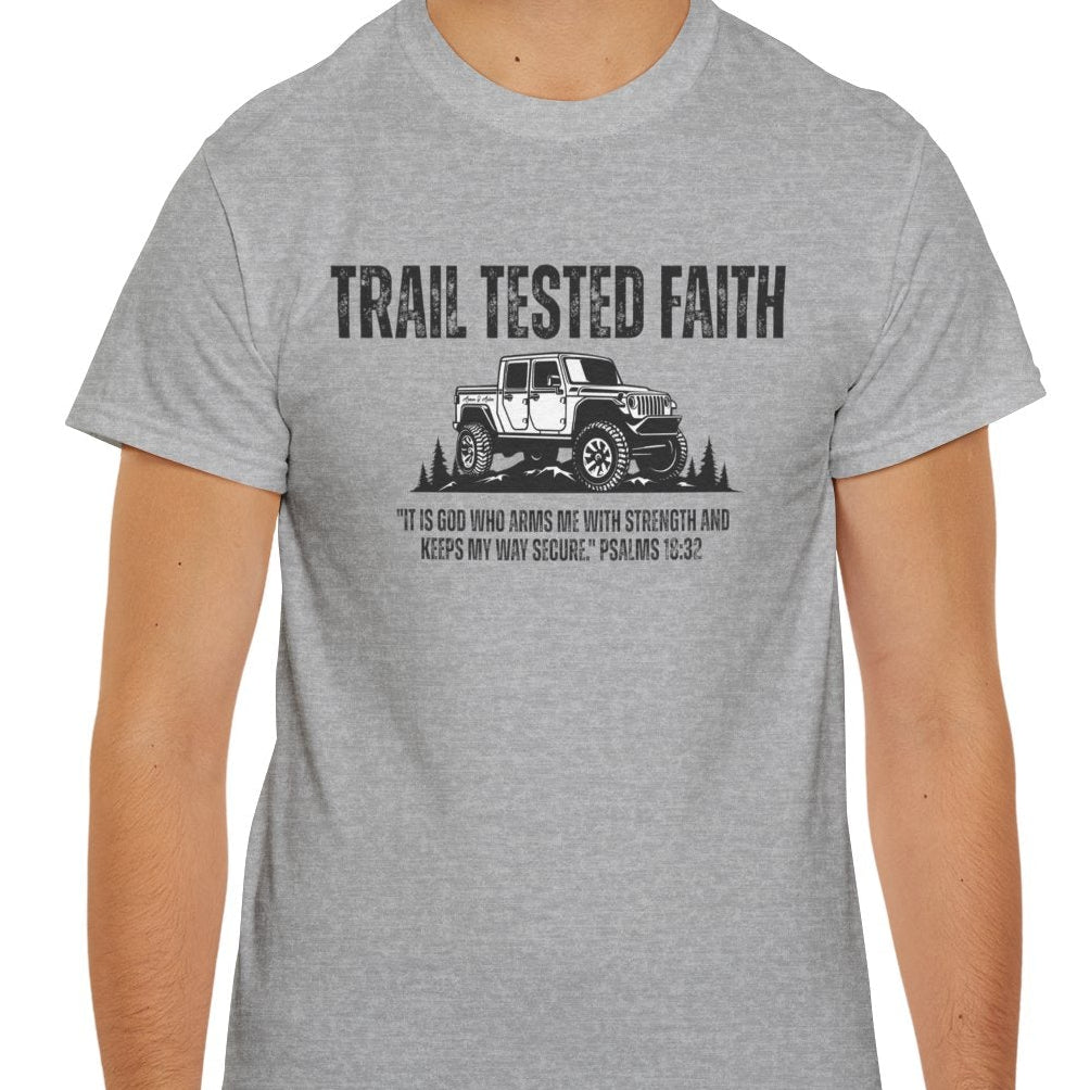 Trail Tested Faith Christian off-road t-shirt

Faith-based 4x4 off-road apparel by Armor & Axles

Christian trail lifestyle t-shirt