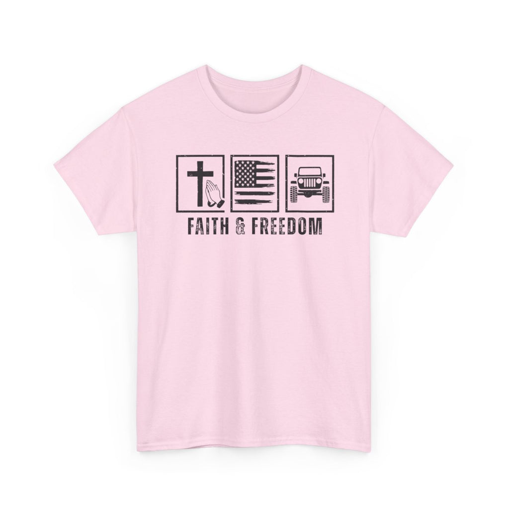 Faith & Freedom Christian off-road t-shirt by Armor & Axles

Patriotic Christian 4x4 t-shirt for off-road enthusiasts

Faith-based freedom themed off-road apparel